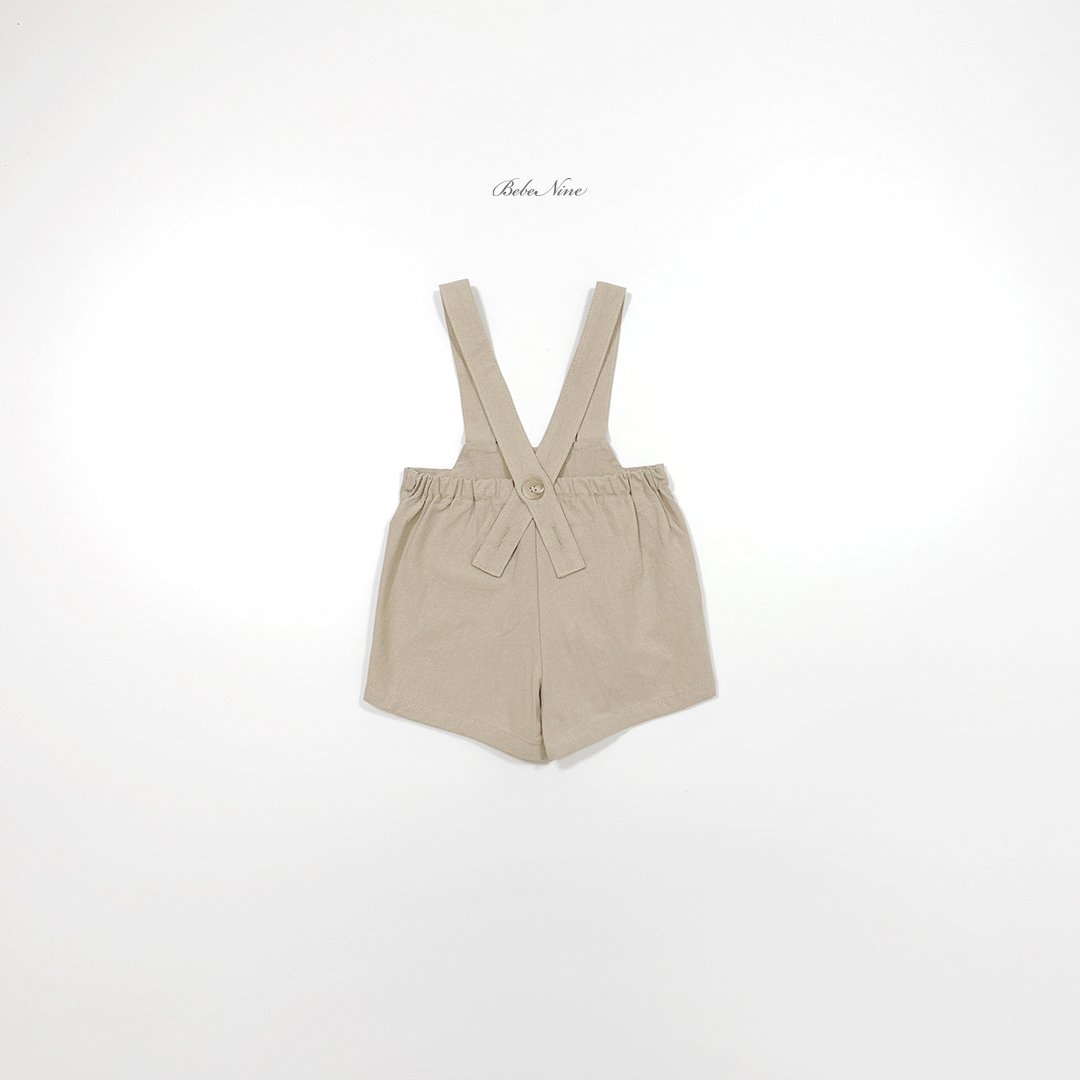 ☀️預訂 韓國直送☀️🇰🇷Bebenine兩色標籤純棉吊帶連身短褲