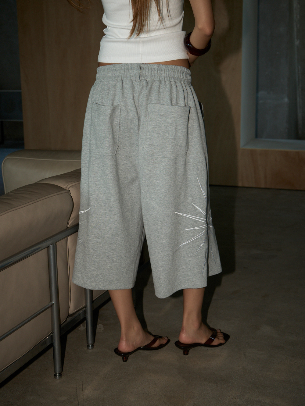 Graphic Star Bermuda Shorts