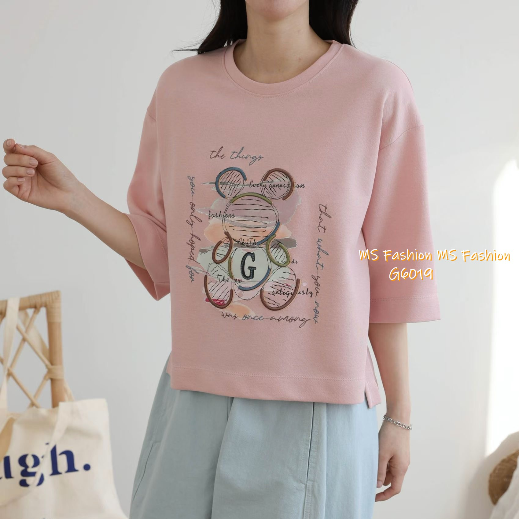 G6019 韓國🇰🇷靚料靚print top