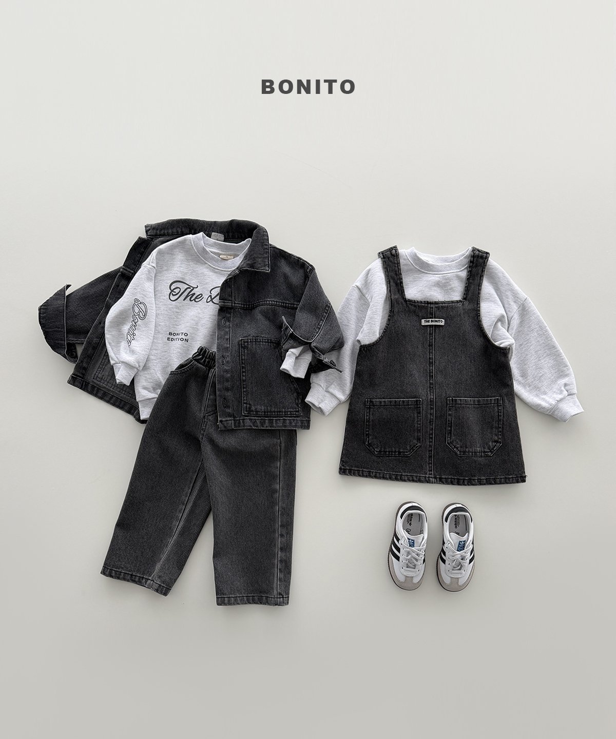 BONITO Ribbed Denim Dress