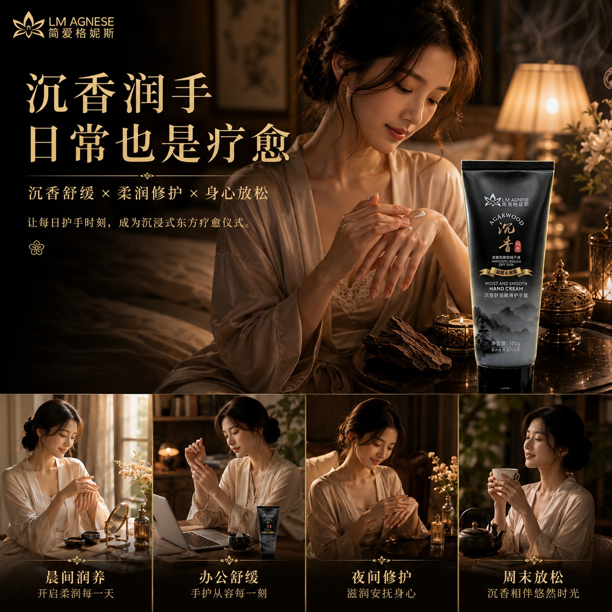 沉香舒润护手霜 Agarwood Hand Cream 100mL