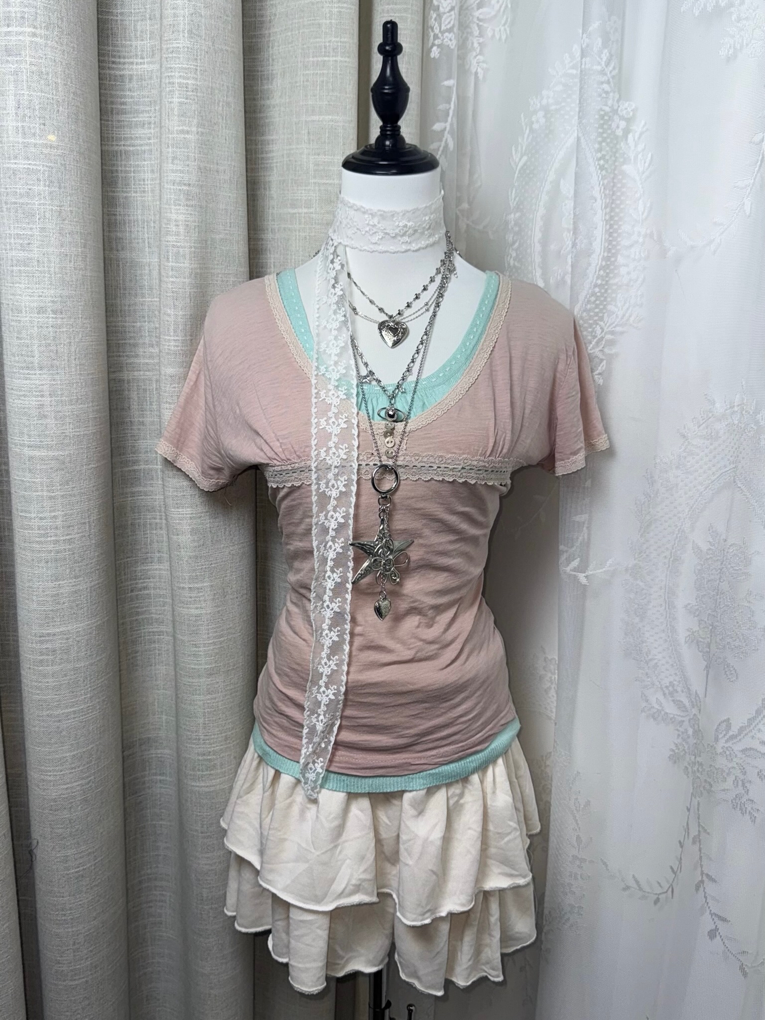 Pastel Layered Morigirl Set