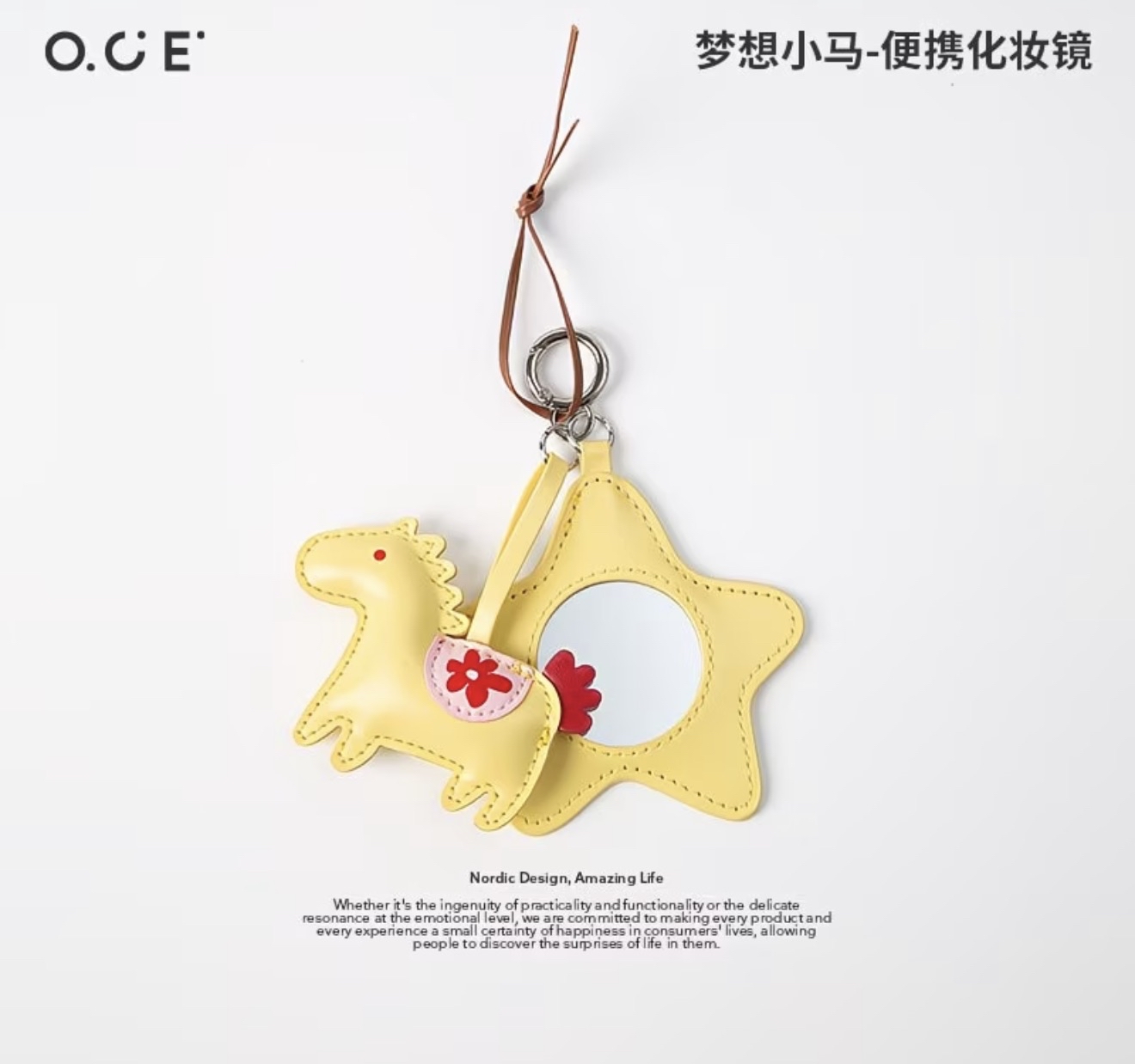 Dream Pony Mirror Keychain 