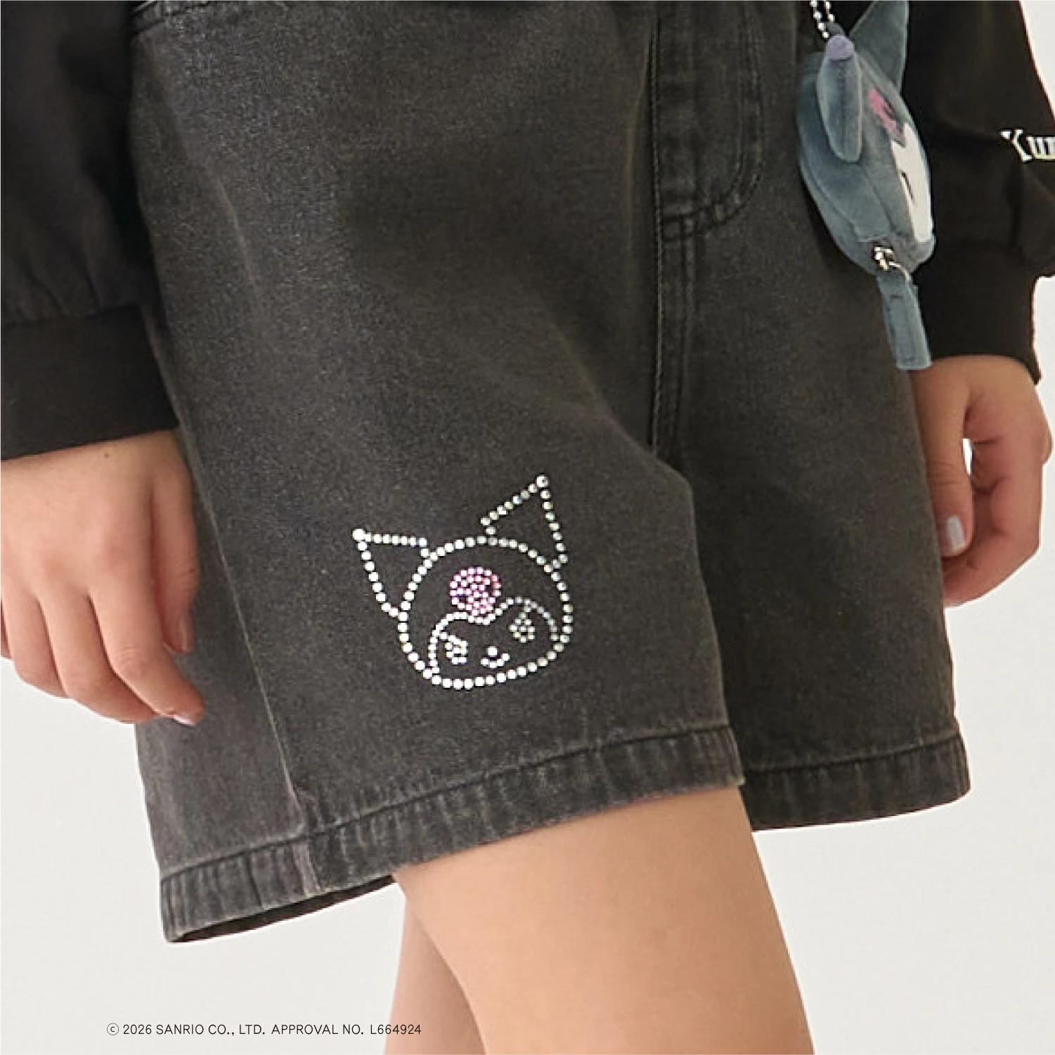 🆕【⭐訂購⭐】🌀🇯🇵 日本直送 #Sanrio 水鑽 刺繡 牛仔短褲  [3款選] 🌀 [ELFA-0122][260714]