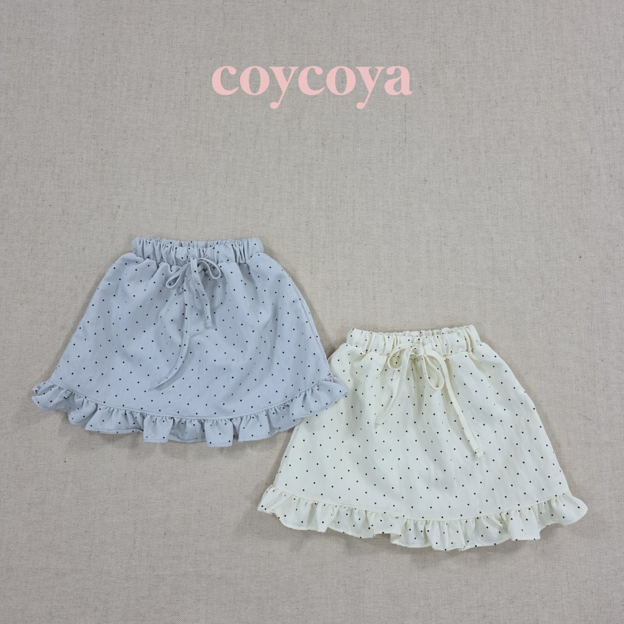 🌸預訂 韓國直送🌸🇰🇷COYCOYA兩色波點荷葉邊半身裙