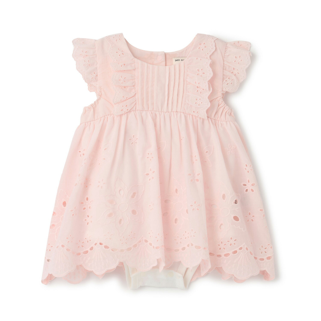 🇯🇵預訂 日本直送🇯🇵Petit Main四色蕾絲荷葉邊短袖包屁裙