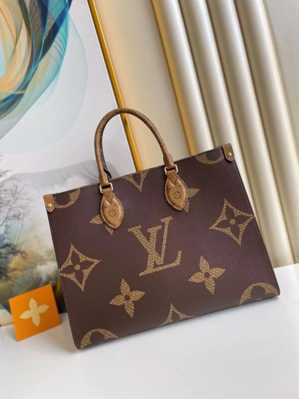 LV Onthego MM Monogram 雙色手挽袋 VIP Gift