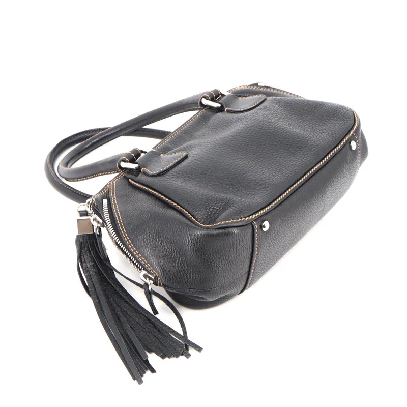 Chanel Lax Tassel Calfskin Bowler Bag