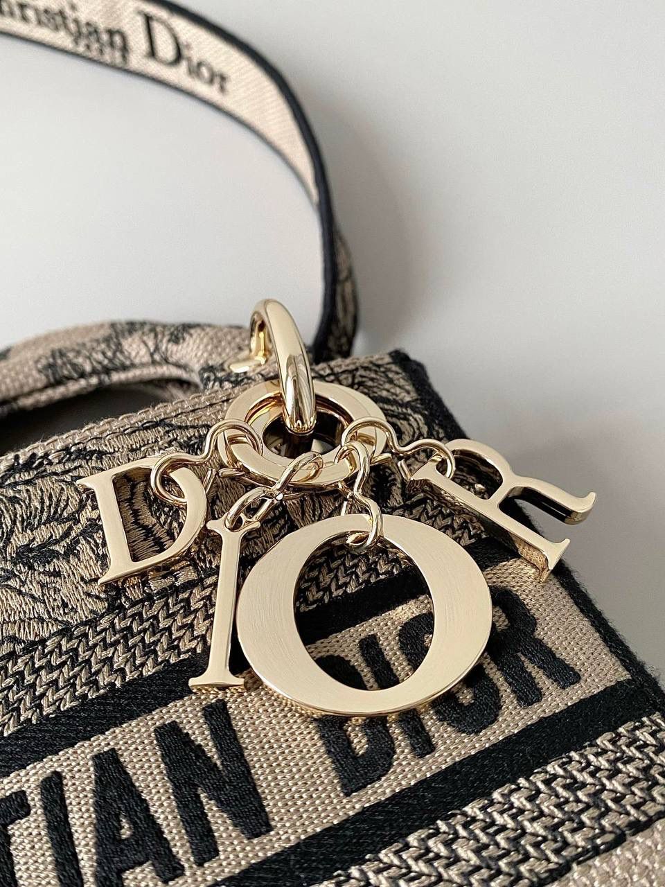 🈶浅咖迷你 ✨𝗖𝗗 𝗟𝗮𝗱𝘆 三格刺绣"丛林老虎" 老虎系列不断推出新的颜色 不得不说冬季的浅咖色系非常好看 温温柔柔，有种复古的法式浪漫风阿 17×15×7cm