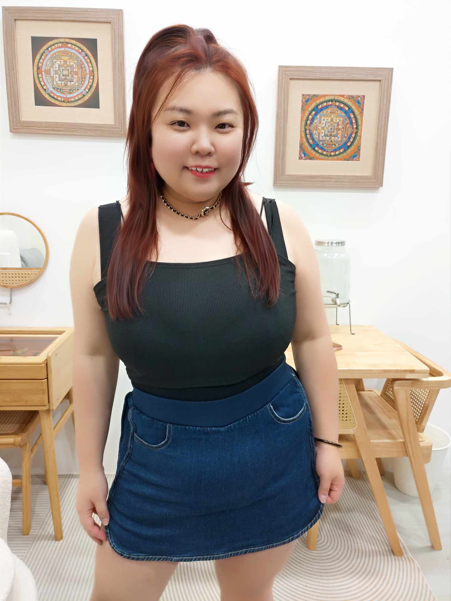 OTA10 KJ9169 圆弧裙摆前裙后裤设计裤裙