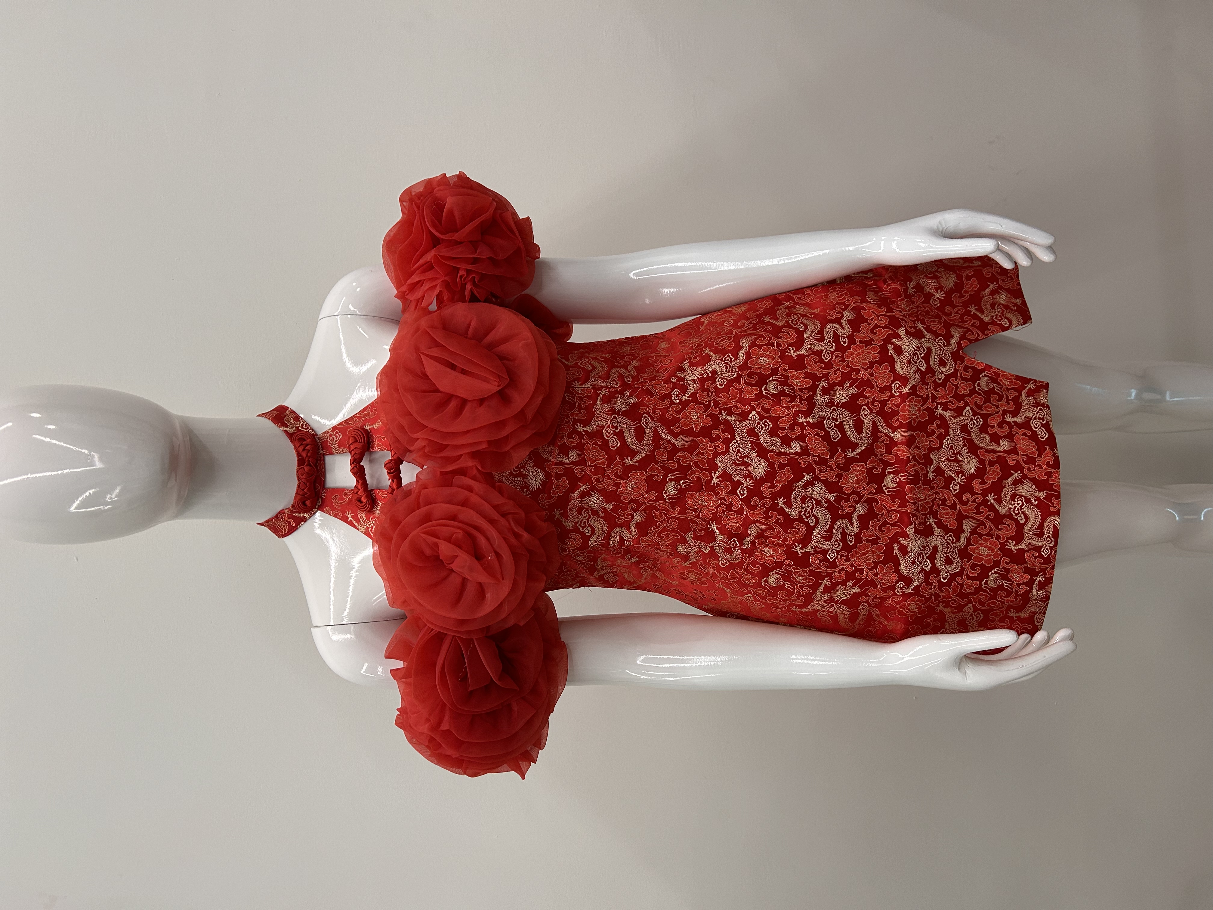 586.WB Off Shoulder Flower Dress