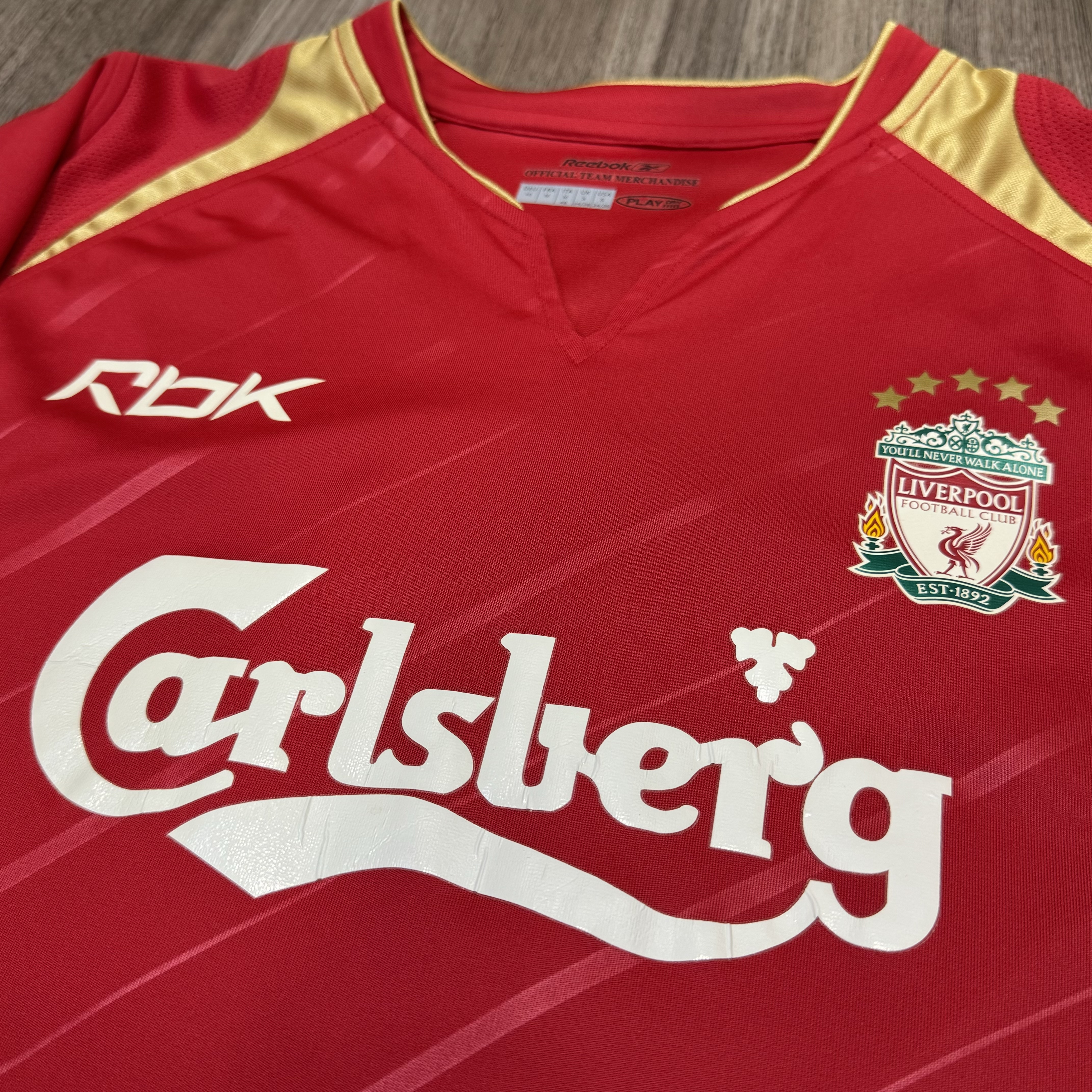 Liverpool 05/06 Champion league home shirt #8 Gerrard