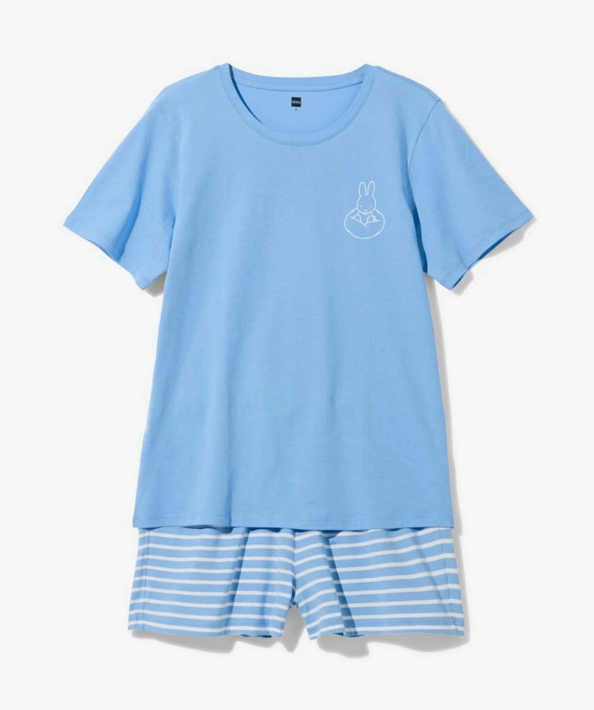 Miffy adult summer pajamas set (blue) 