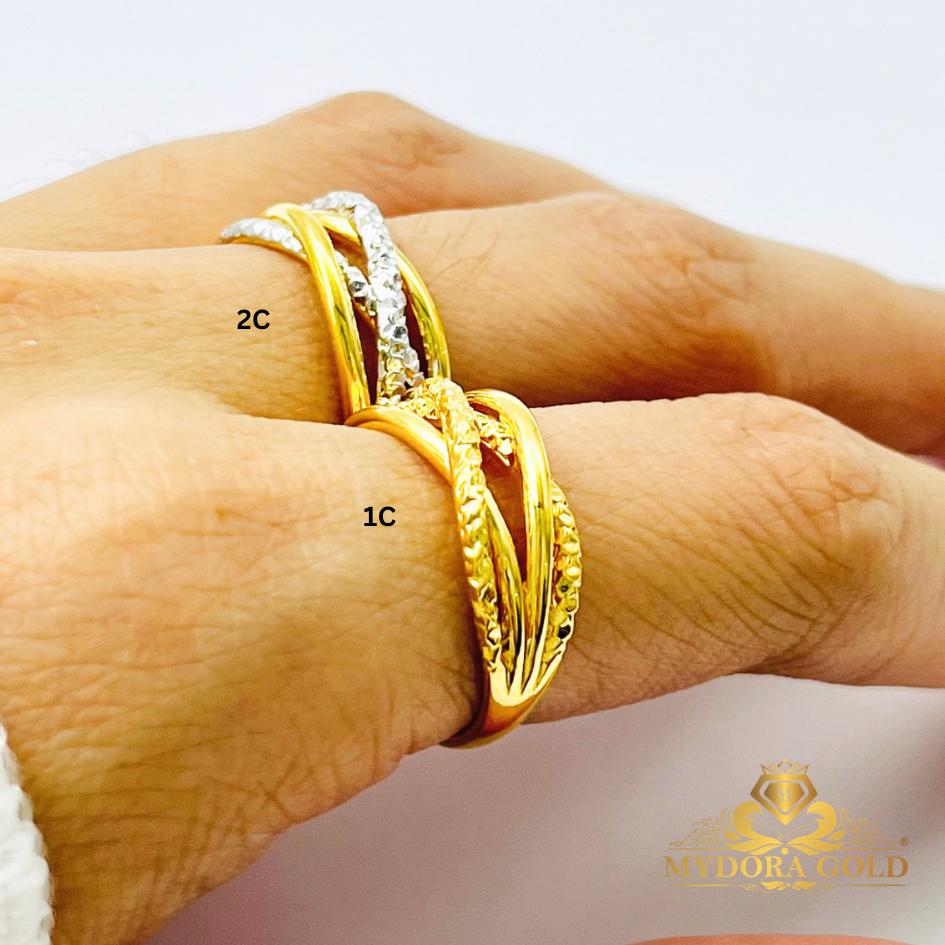MYDORA EMAS 916 Cincin Grace Crossline (5G) l EMAS 916/22K