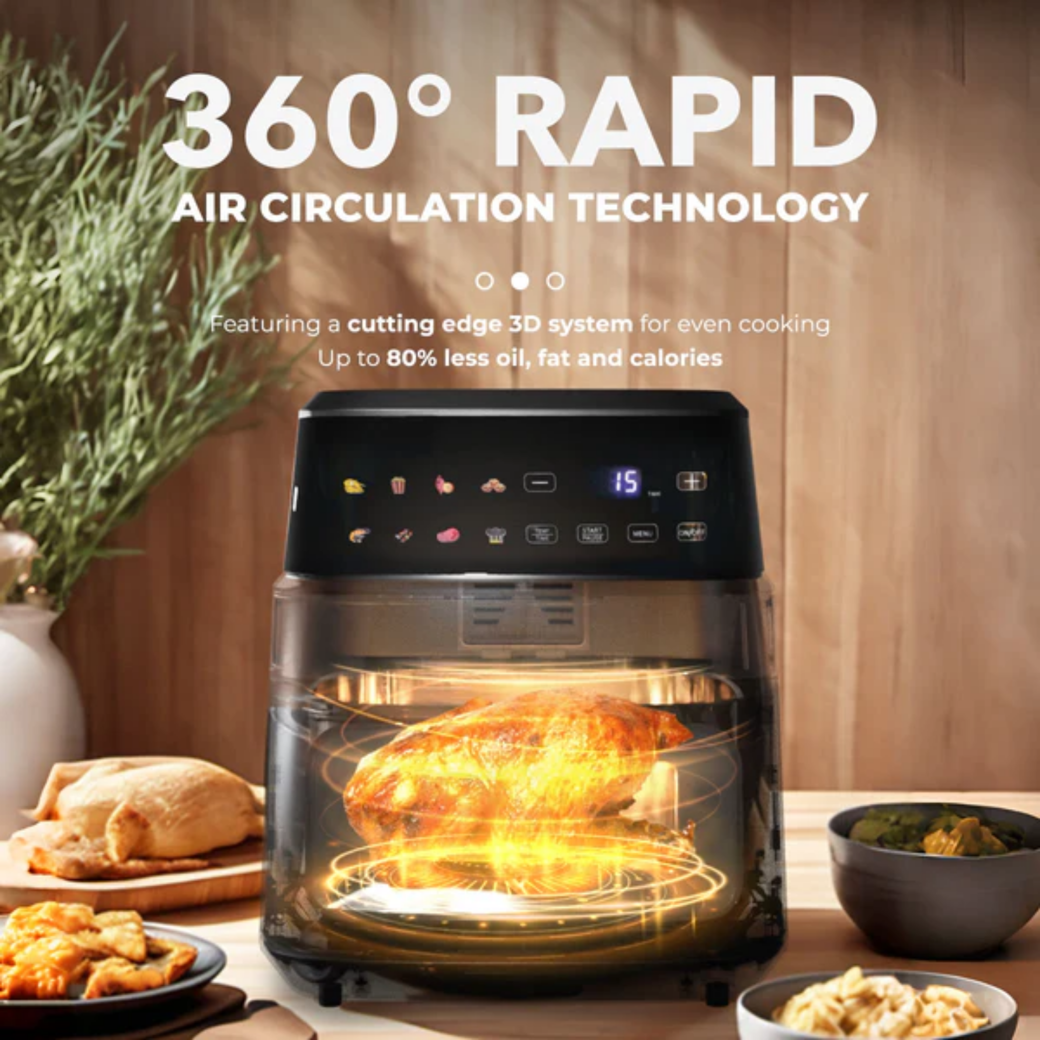 Russell Taylors 6.5L Window Digital Air Fryer (Z7)
