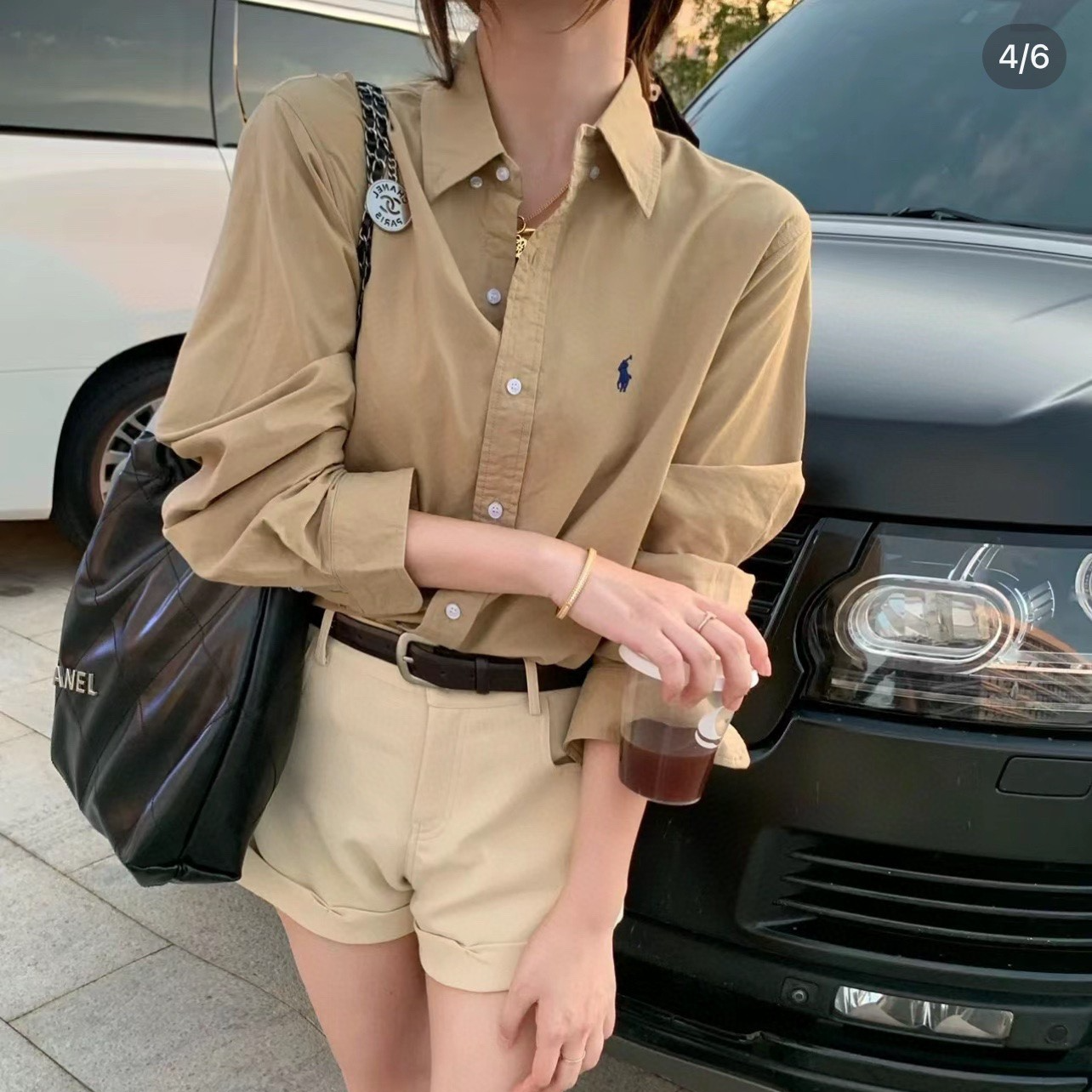預訂 RL Polo 牛津布純棉長袖恤衫