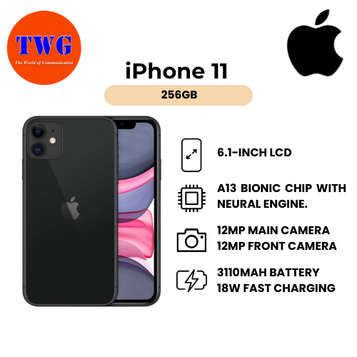 iPhone 11 256GB black (2nd HAND) 100%ORIGINAL MALAYSIA 