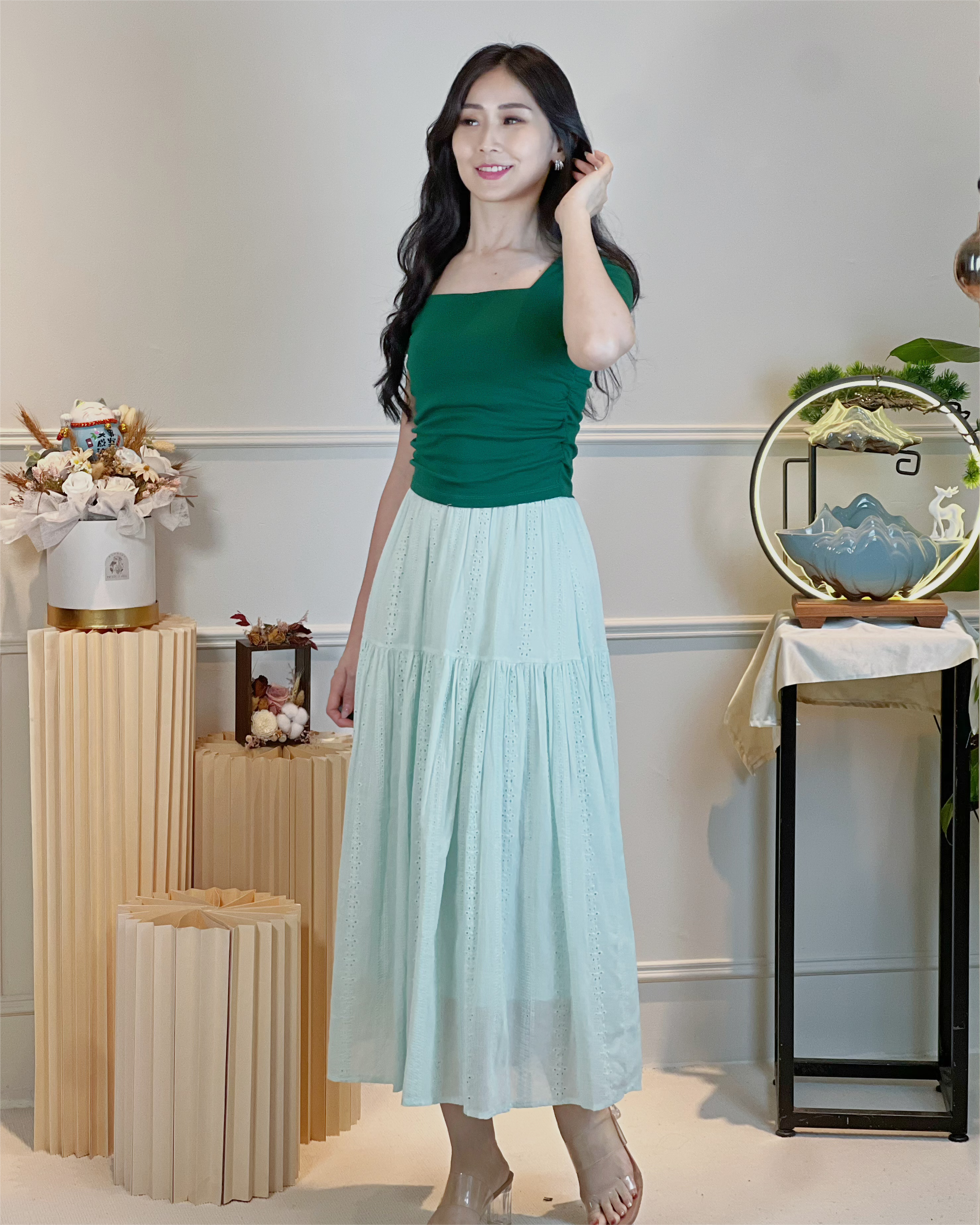 5099 Quinn Flexible A Line Skirt 