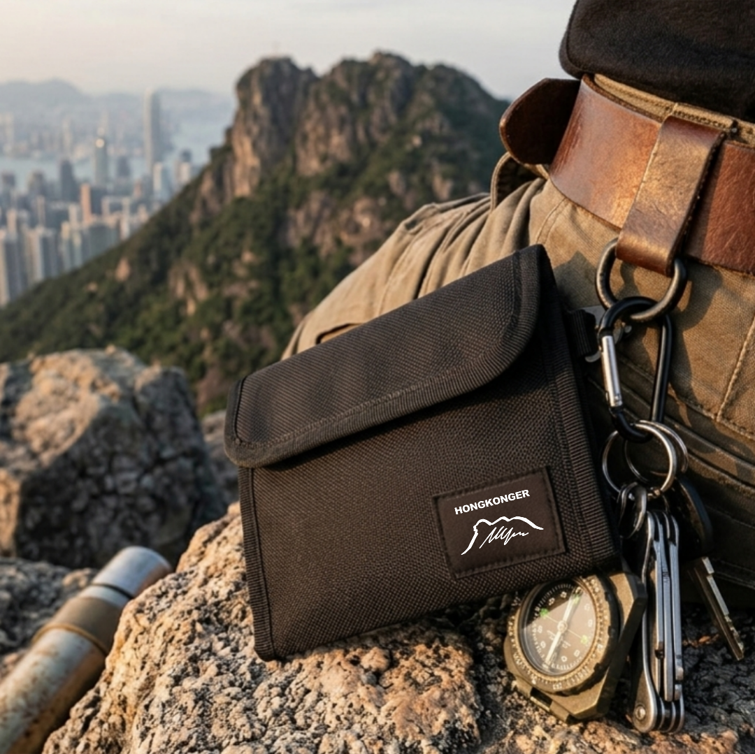 HONGKONGER 多功能三摺魔術貼銀包