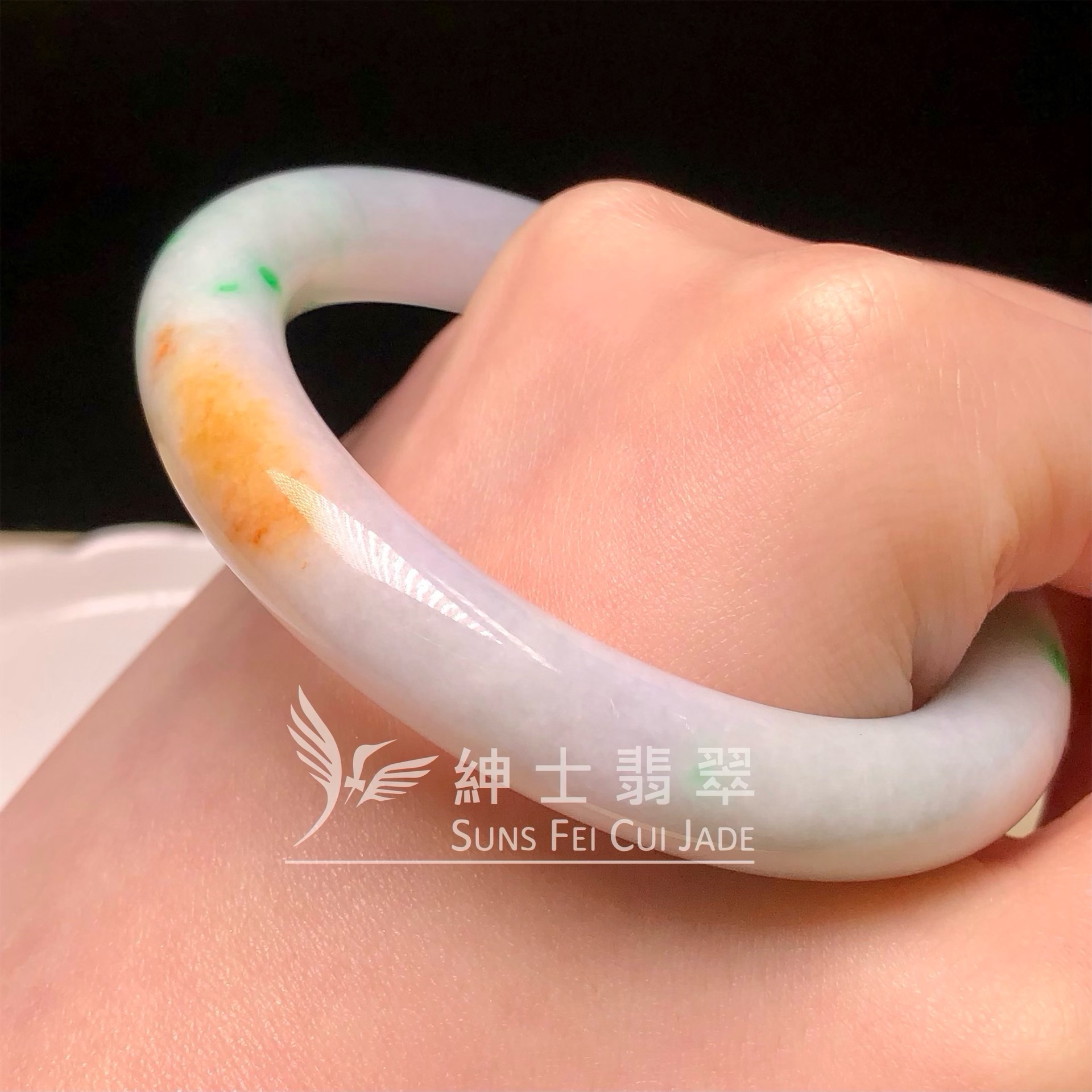 C06296 木那飄翠圓鐲52.5mm
