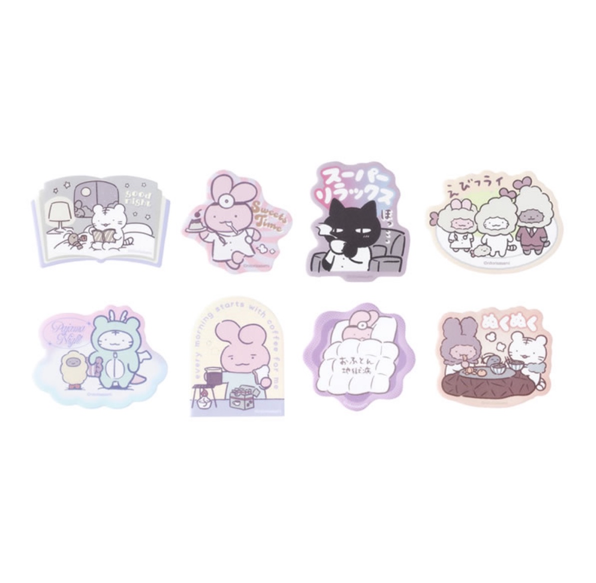 小白虎與黑虎蝦 貼紙｜現貨
