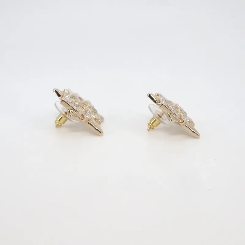 Chanel No.5 Coco Mark Star Motif Piercing Earrings