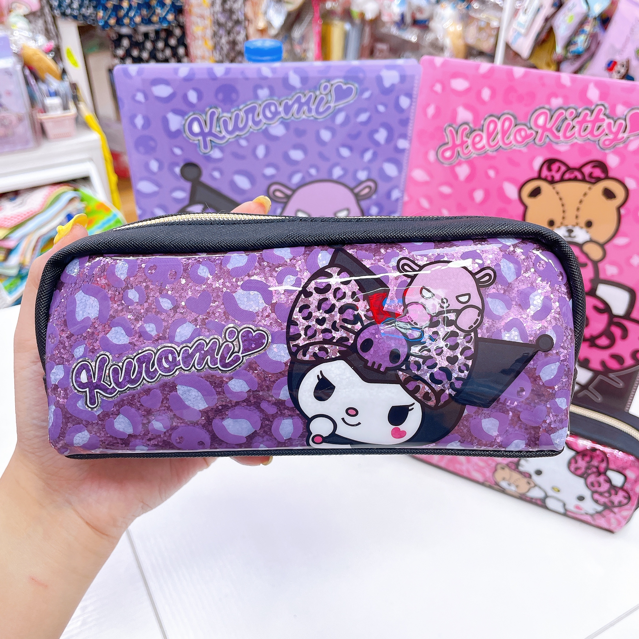 日本直送 Sanrio Hello Kitty Kuromi 豹紋系列文具產品