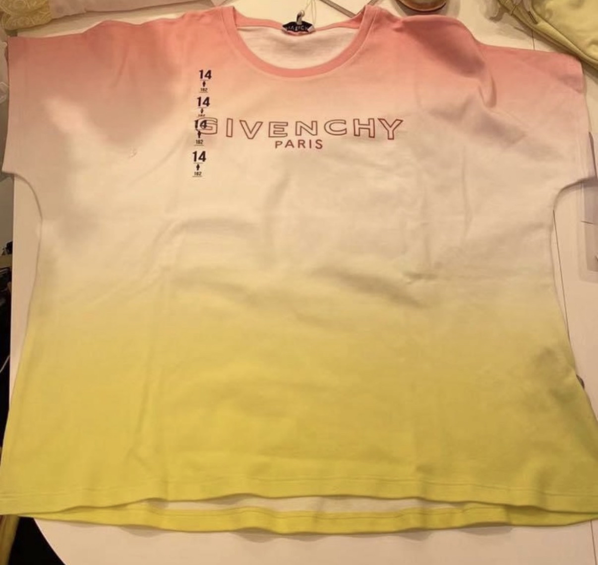 Givenchy kids 漸變色tee