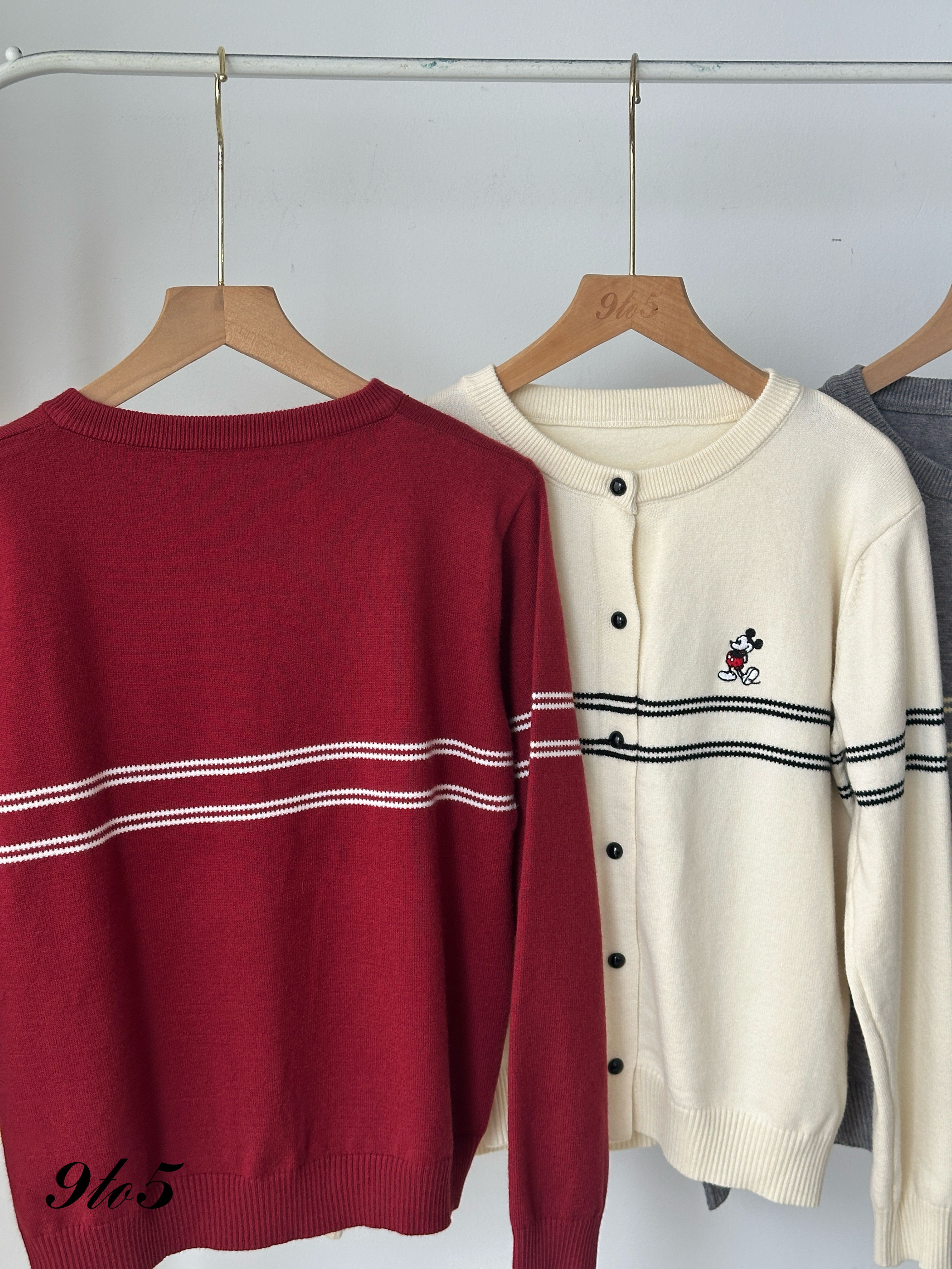 T4040 Mickey Knit Cardigan - 3 Colors