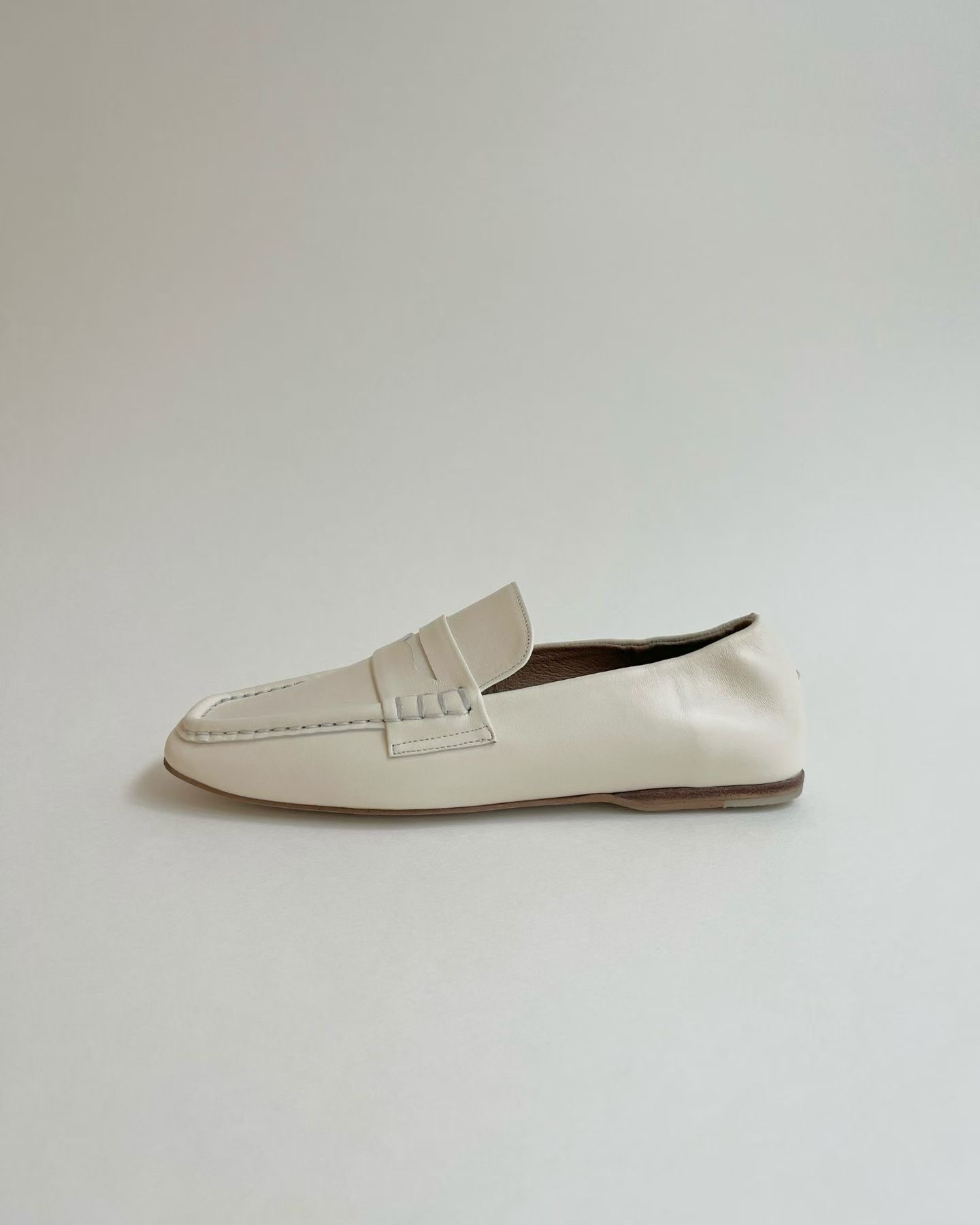 英倫風樂福鞋 1cm羊皮