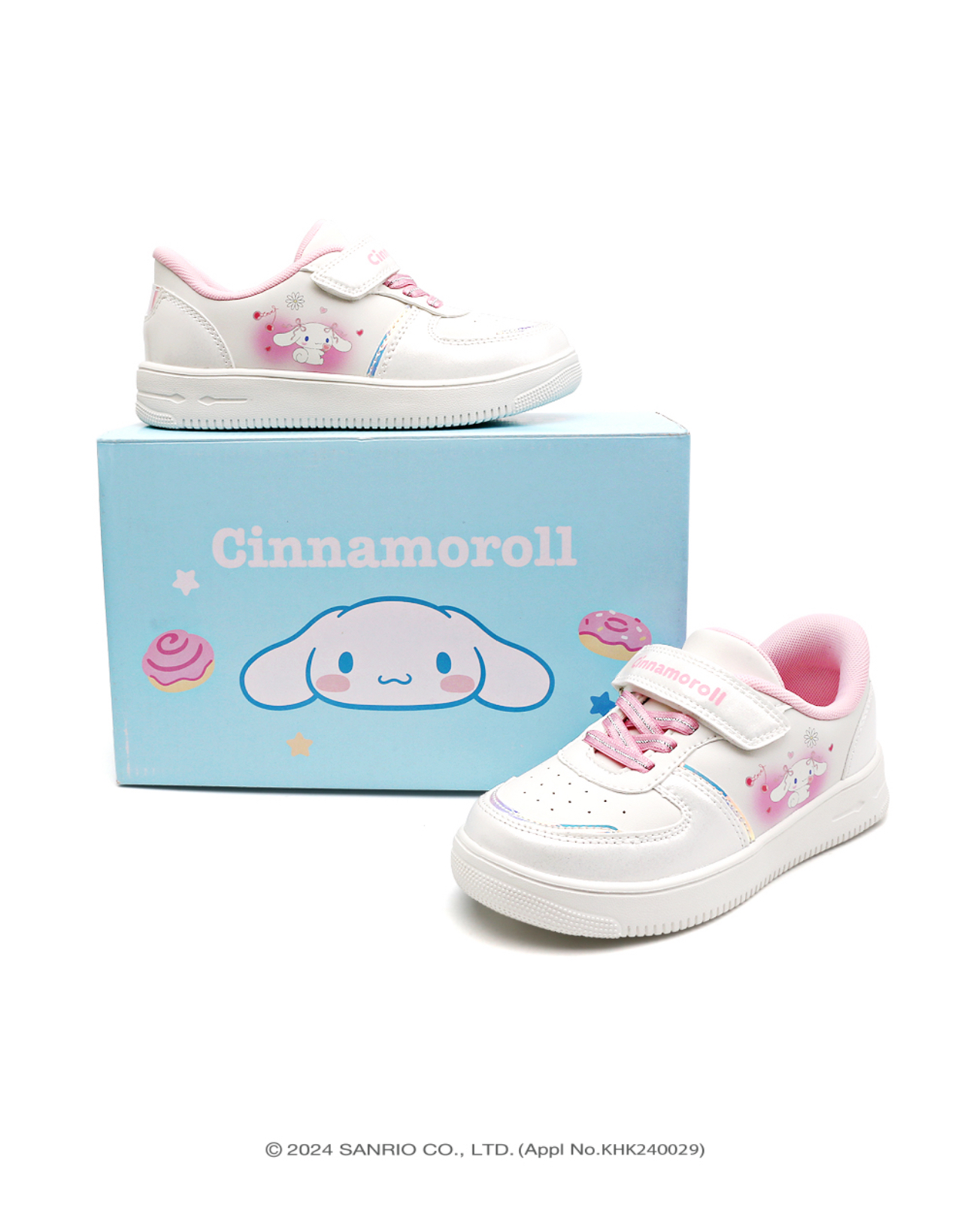 🇰🇷預訂 韓國直送🇰🇷Sanrio 玉桂狗人物印花魔術貼波鞋