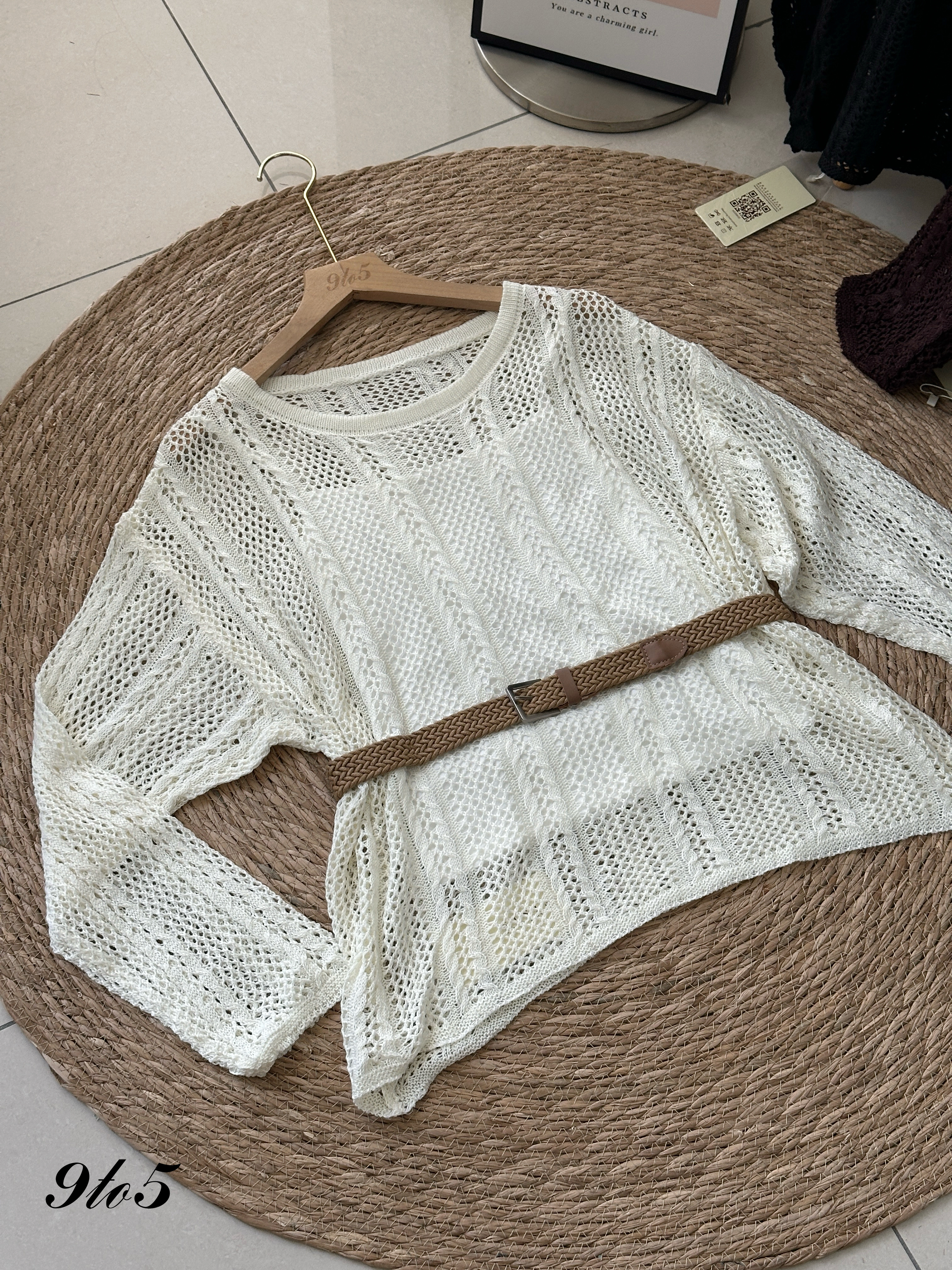 T4124 Open-Knit Top - 3 Colors 