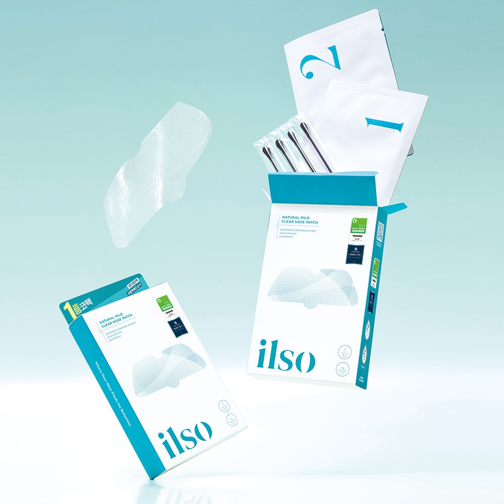 韓國ilso Natural Mild Clear Nose Pack 天然溫和清黑頭粉刺鼻貼 一盒5組