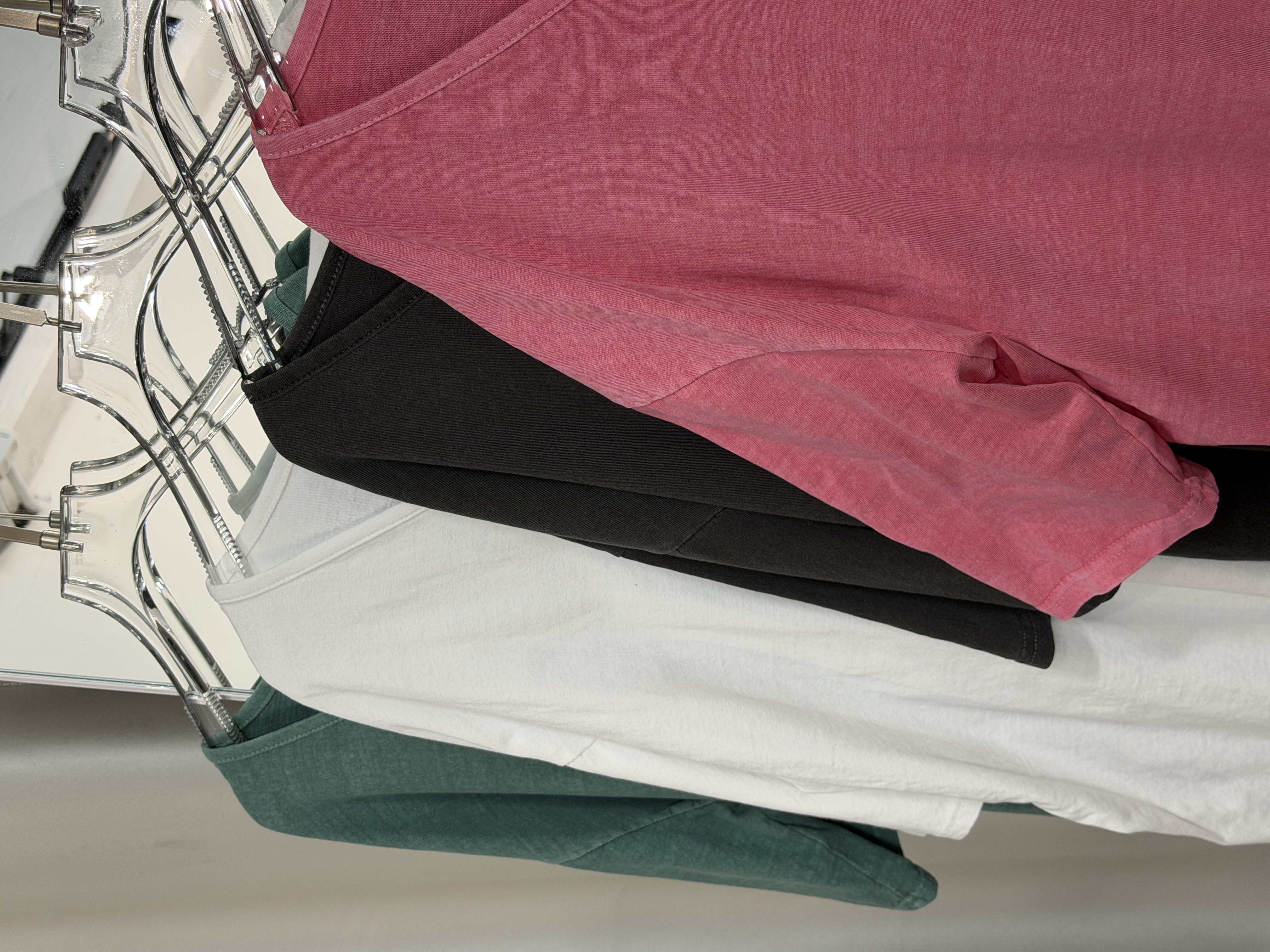 簡約V領洗水寬鬆T