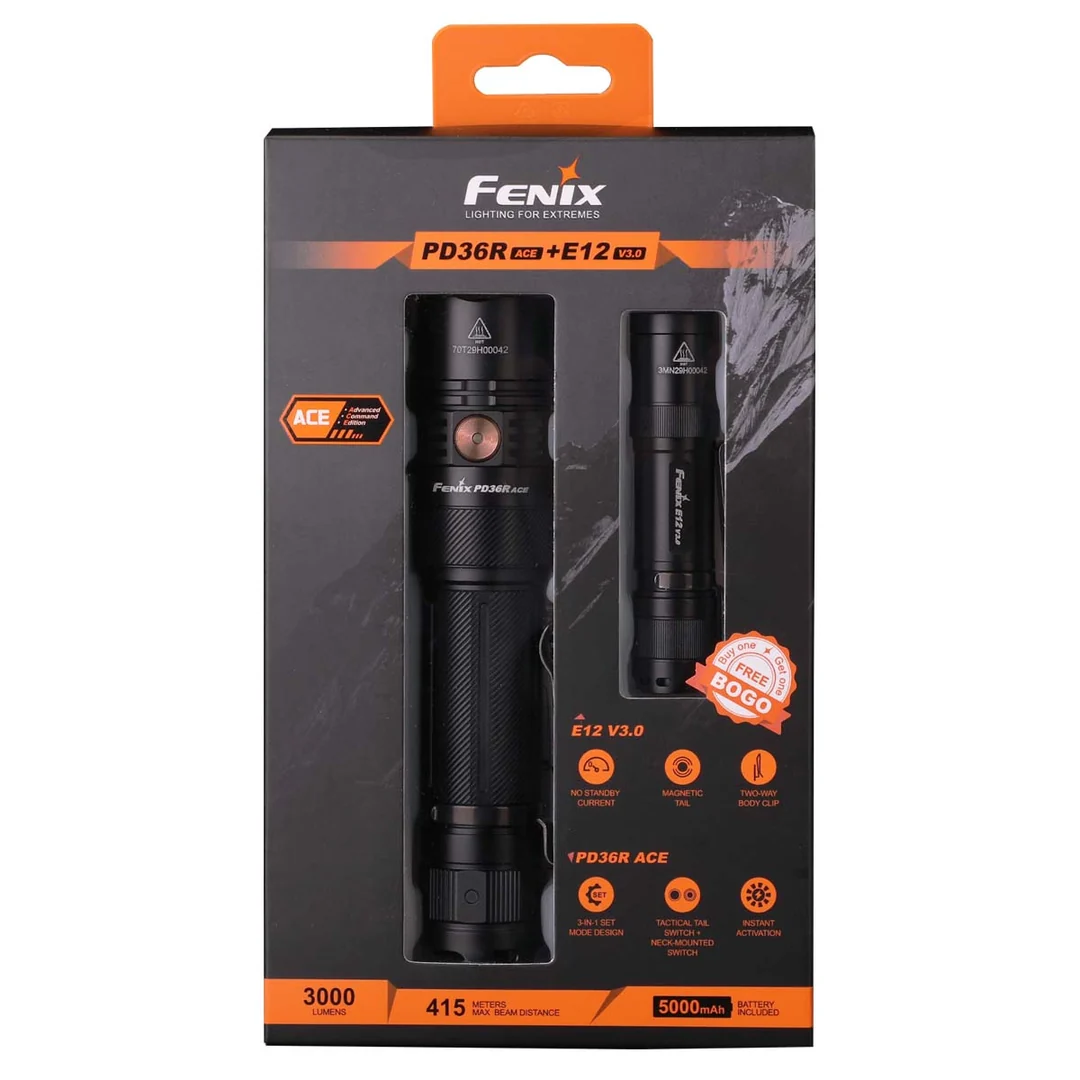 Fenix PD36R ACE & E12 V3.0 套裝