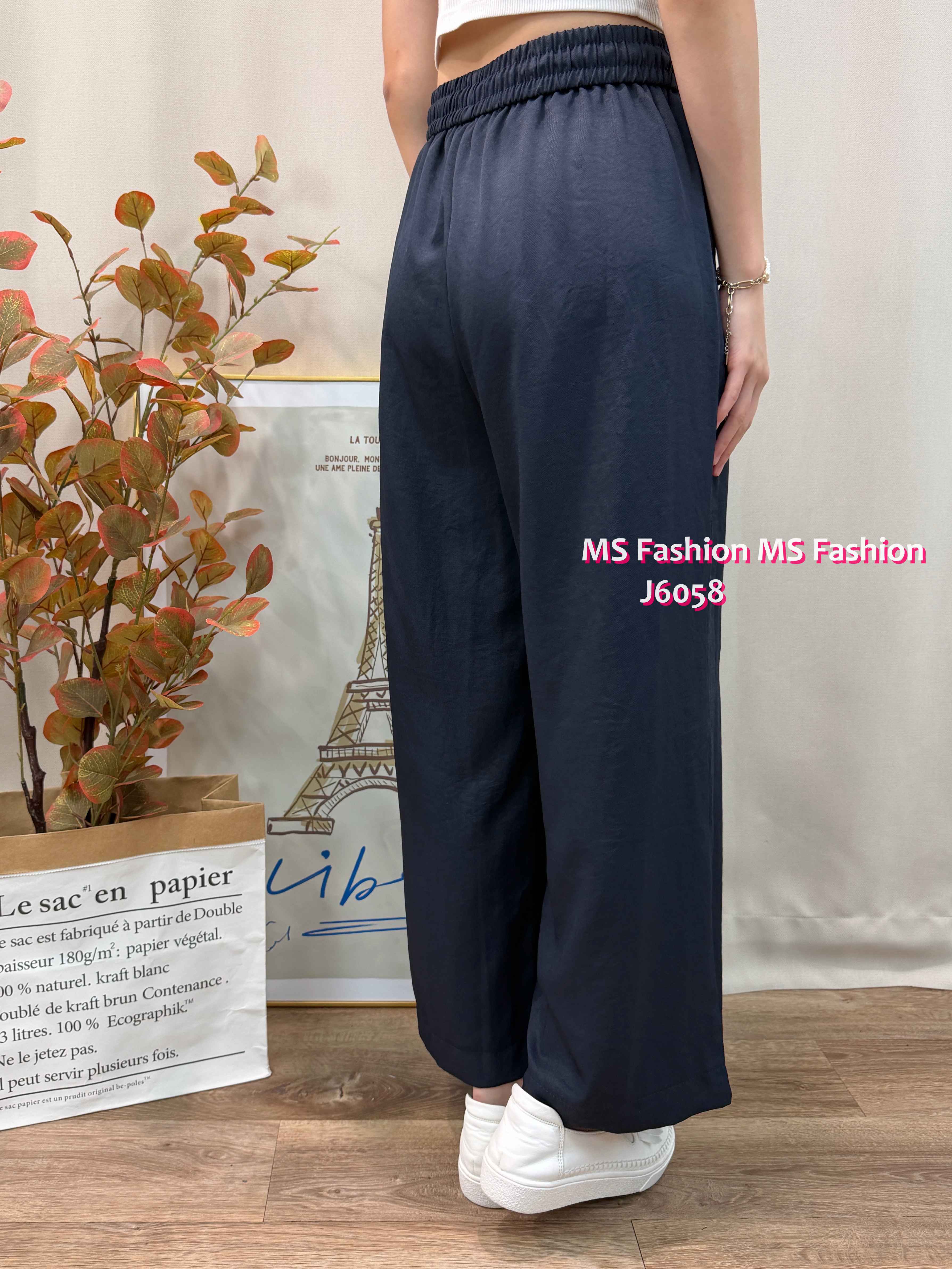 J6058 靚色闊筒褲