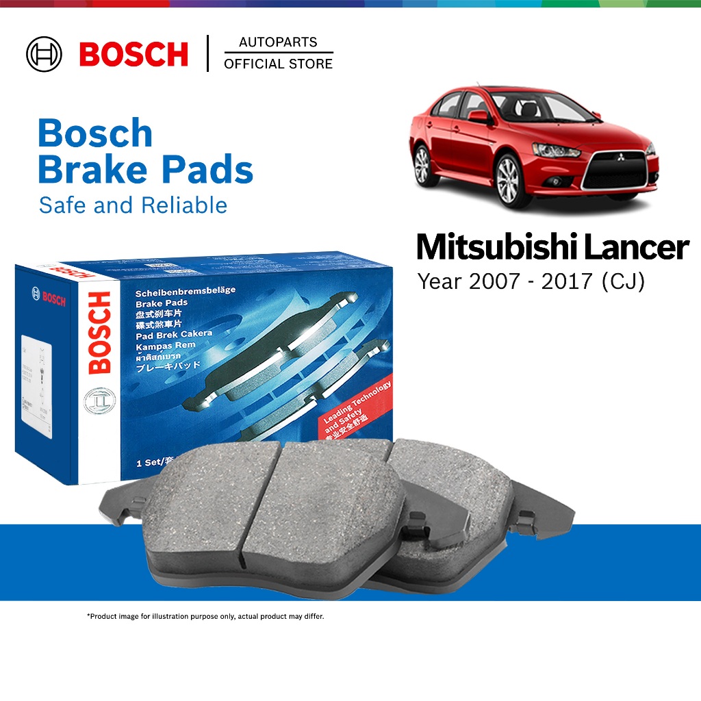 Bosch Front Brake Pads for Mitsubishi Lancer GT CJ (2007 - 2017) - 0986424716