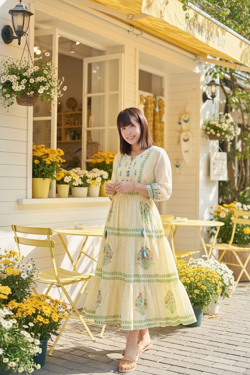 Light Yellow Cottage 4-Rope OP 44.5" #1471