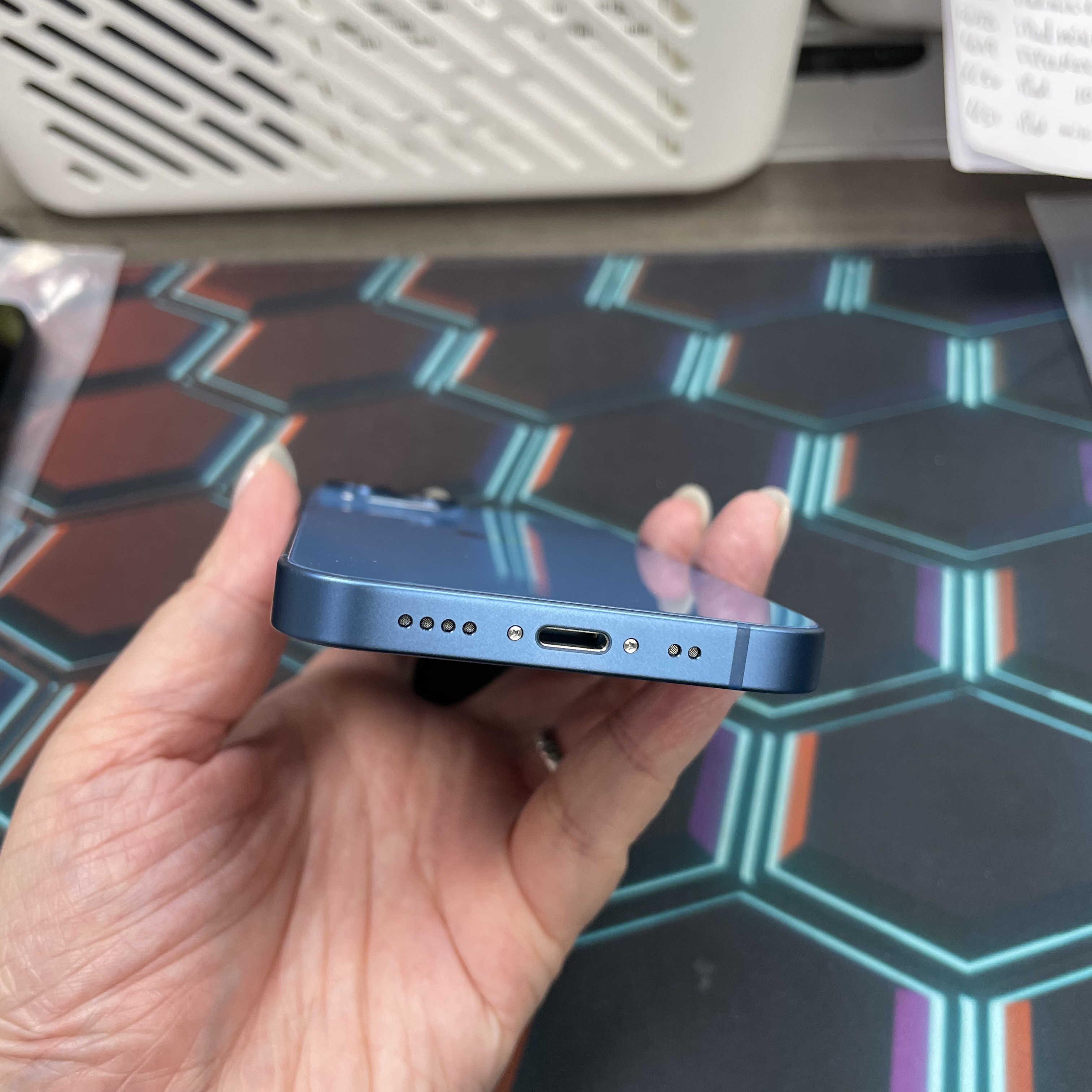 *6646 13 mini 勁靚機 128GB 電77 藍色 blue