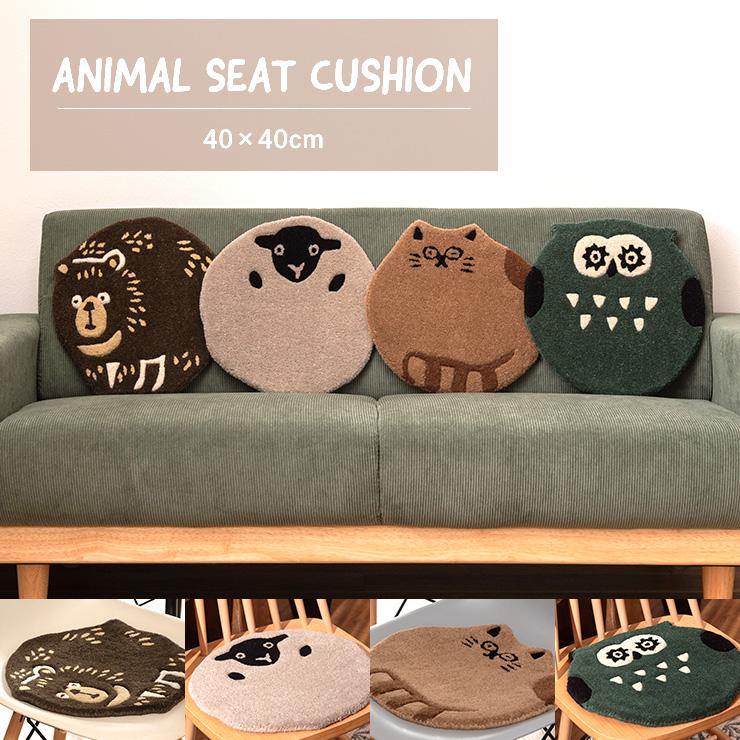 🔥🔥【日本直送《東谷》手織羊毛動物造型薄座墊 / 椅子圓墊】