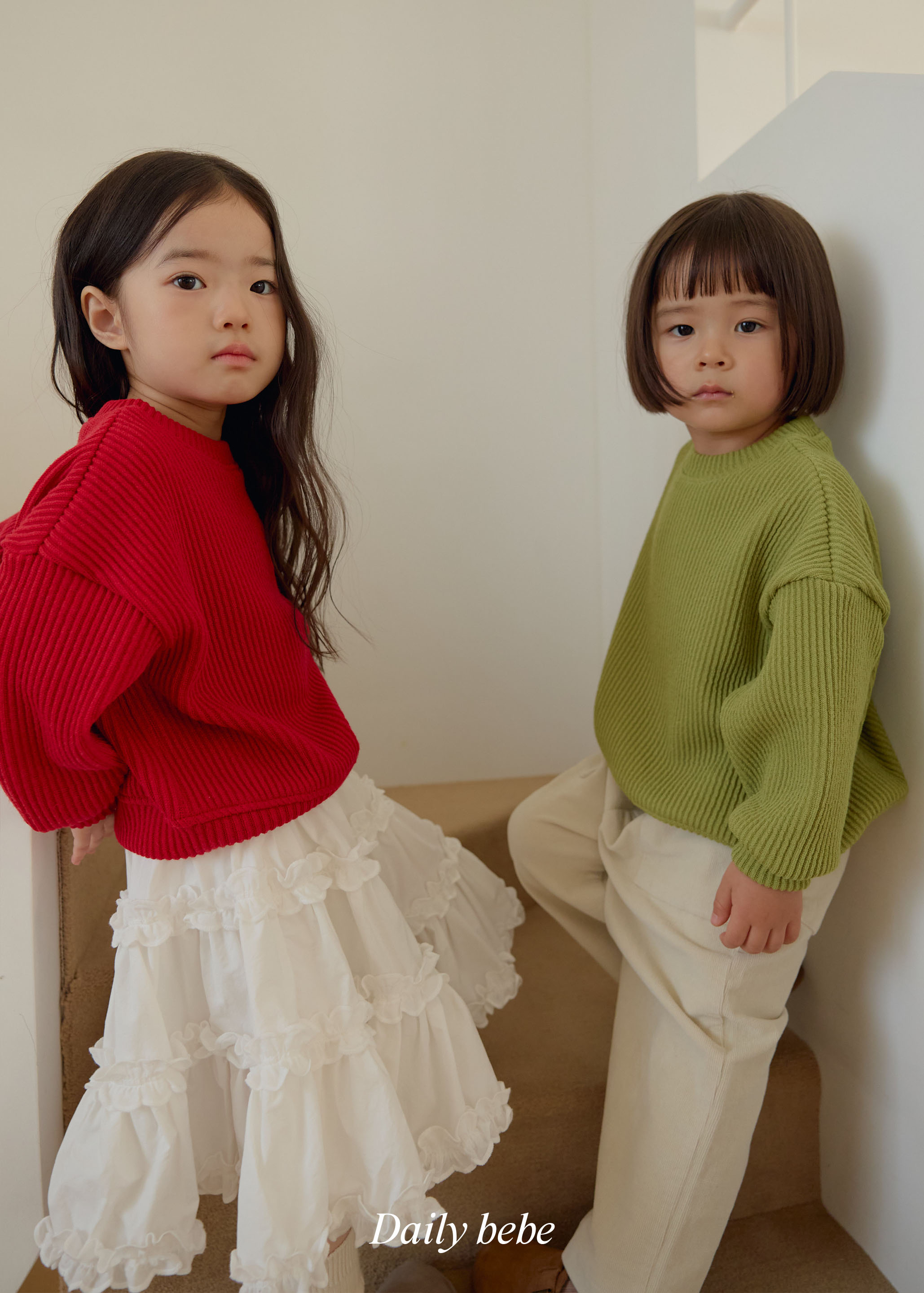 Dailybebe | Chunky Ribbed Sweatshirt