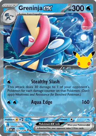 Pokemon TCG 30th Celebration - Greninja EX-015/103