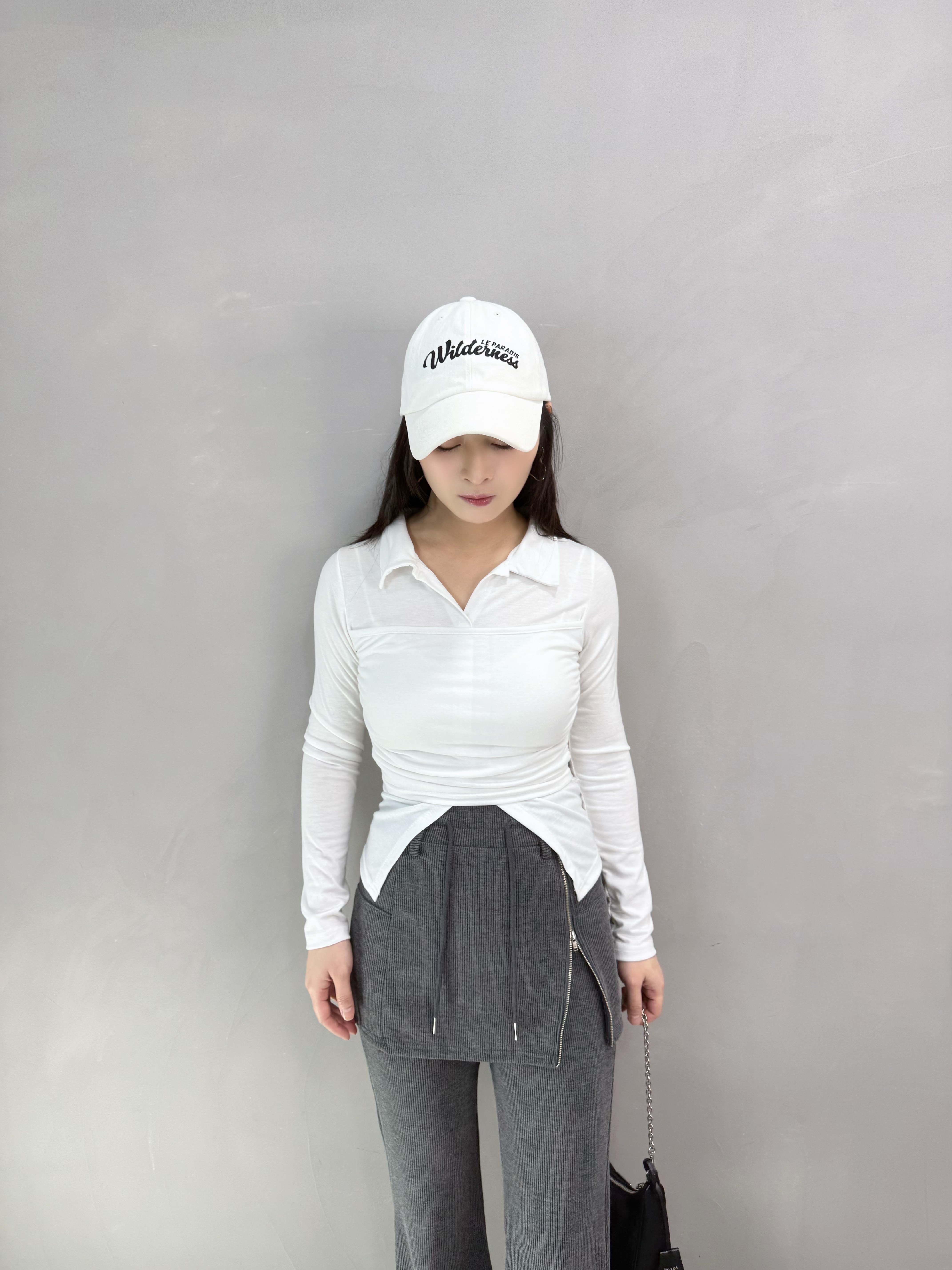 G88反領假兩件Top