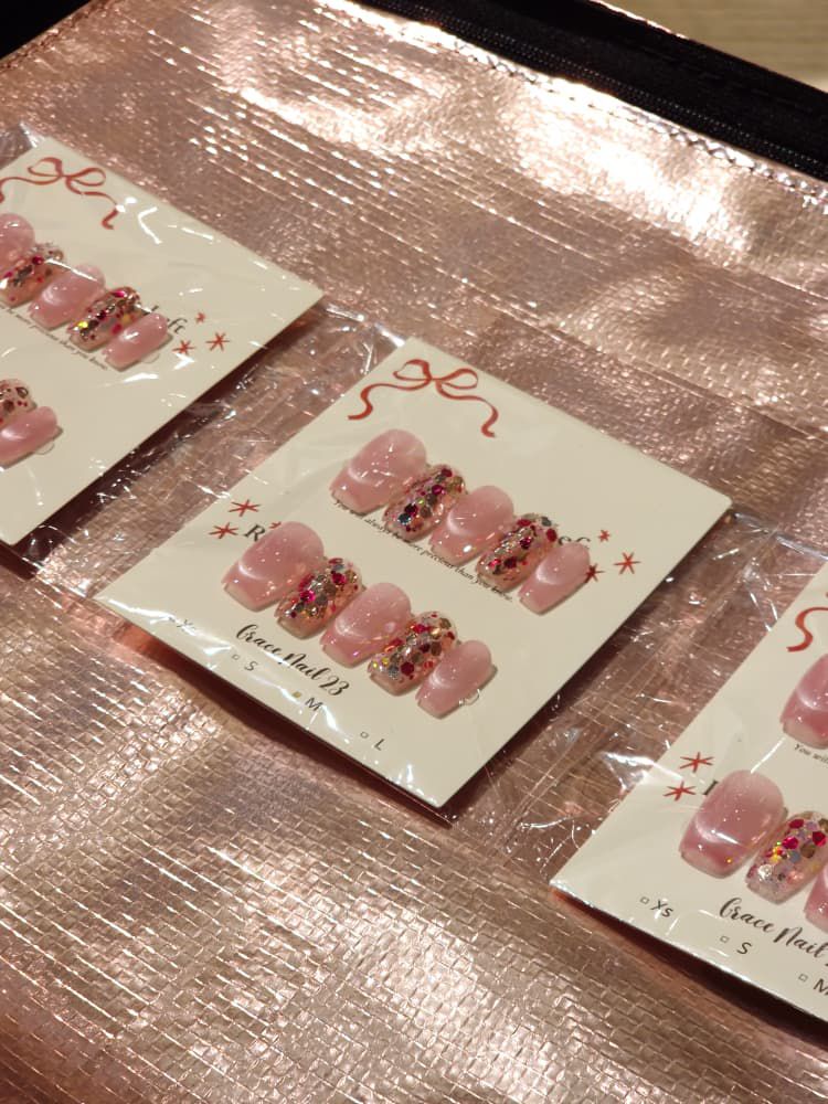 Blush Princess Handcrafted Press-On Nails