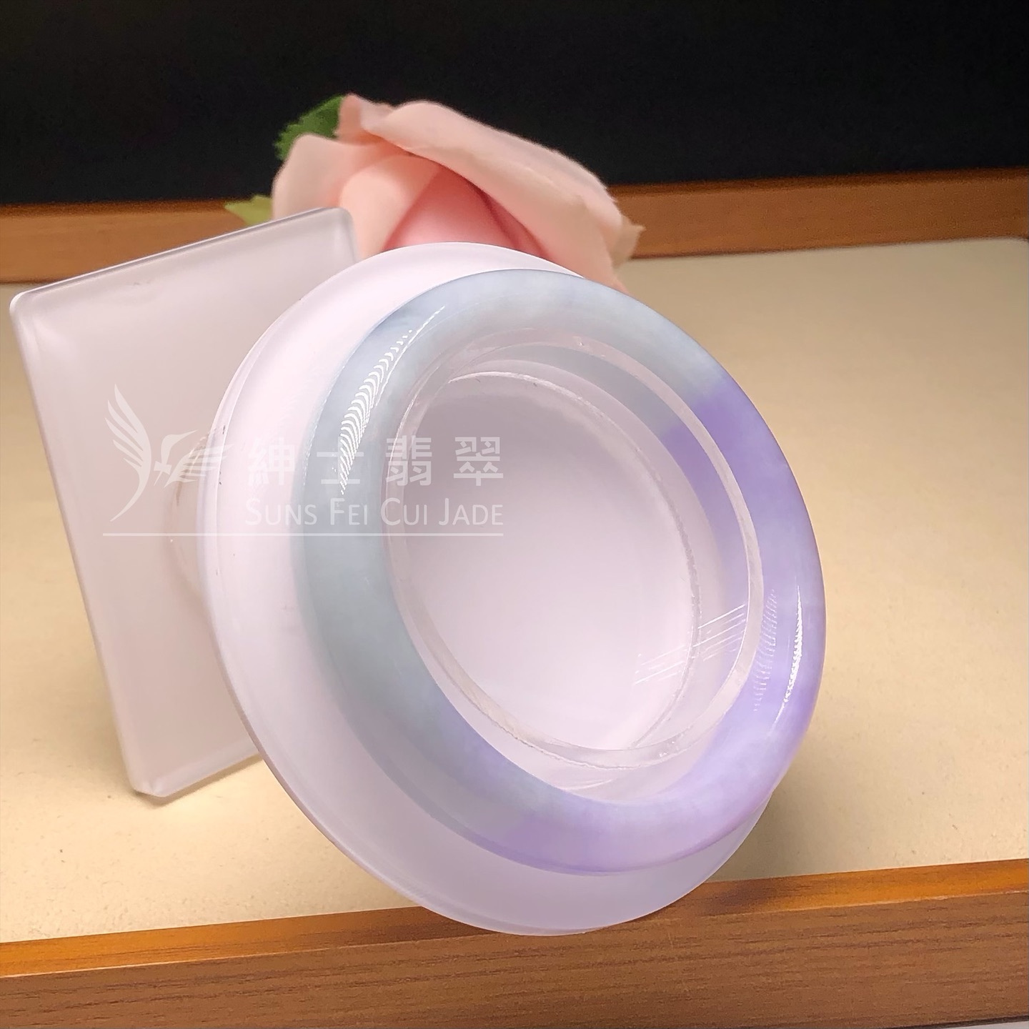 桃紅春福鐲53.2mm