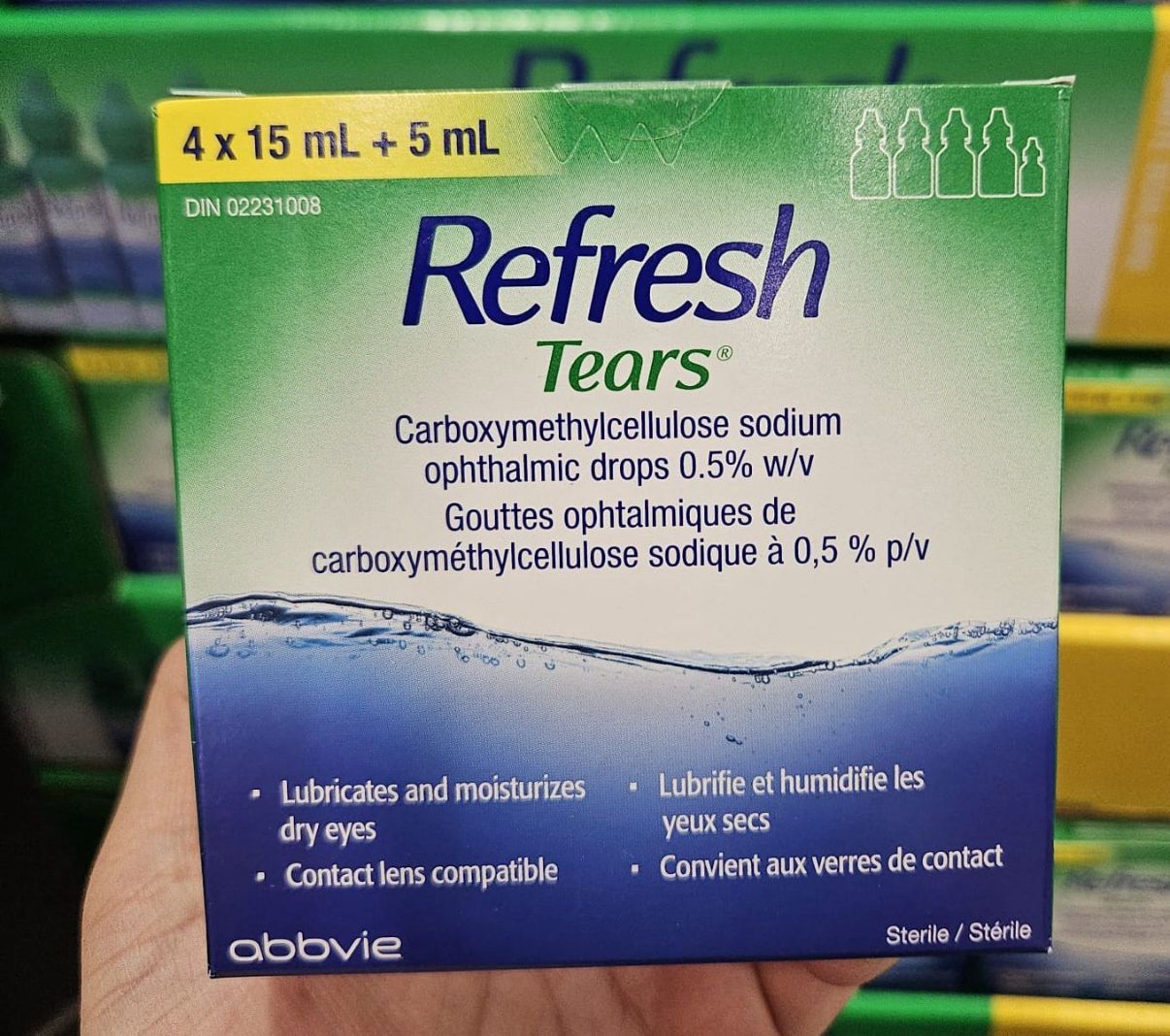 加拿大直送【Refresh Tears 眼藥水 (4 x 15ml + 5ml)】