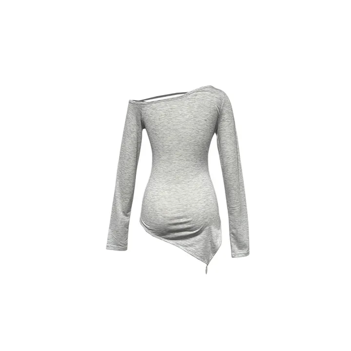 Asymmetric Cutout Off-Shoulder Top