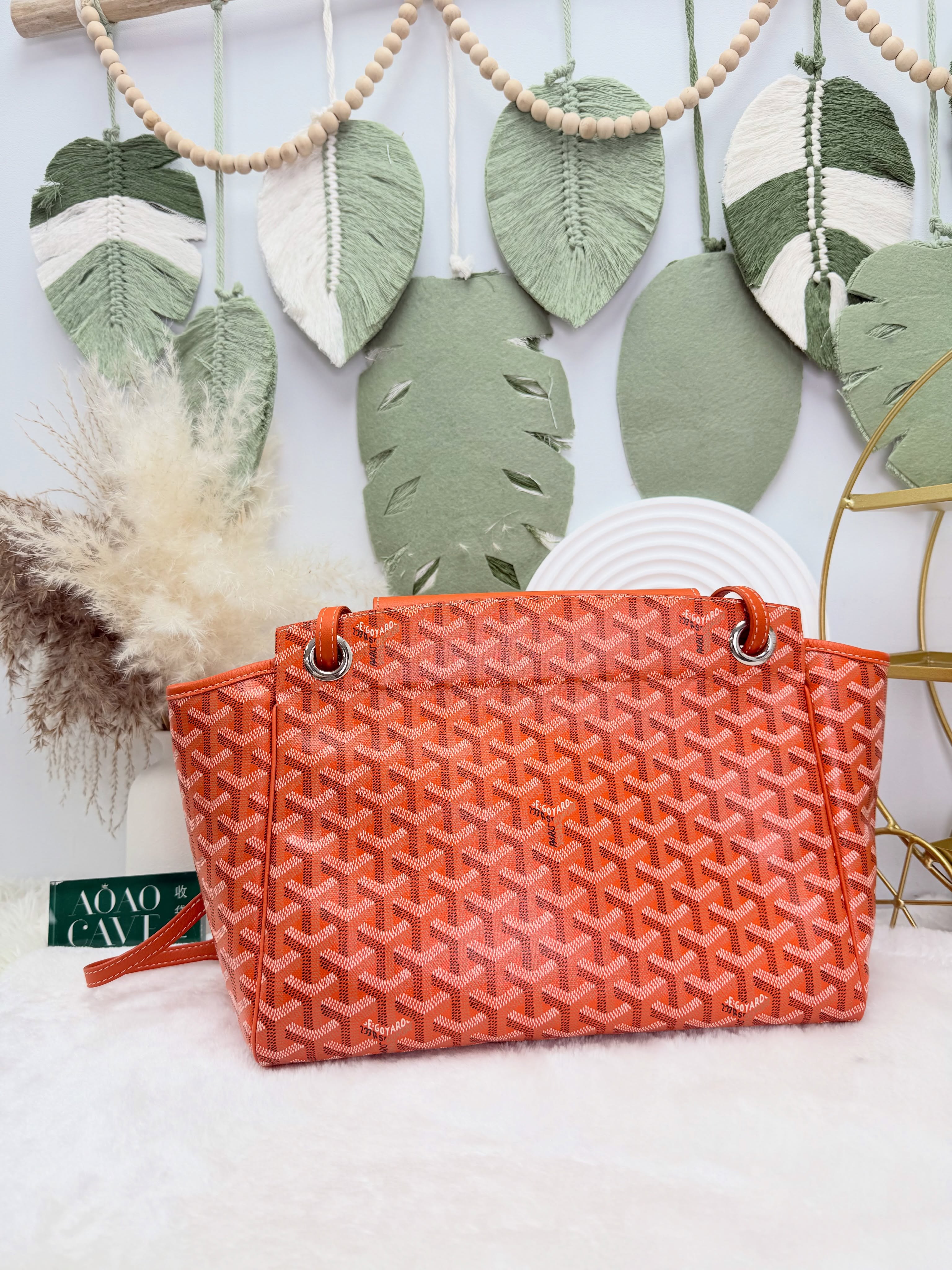 Goyard 🔥PRE OWNED 🛍️rouette Souple pm 橙色 有塵袋 有單🧡