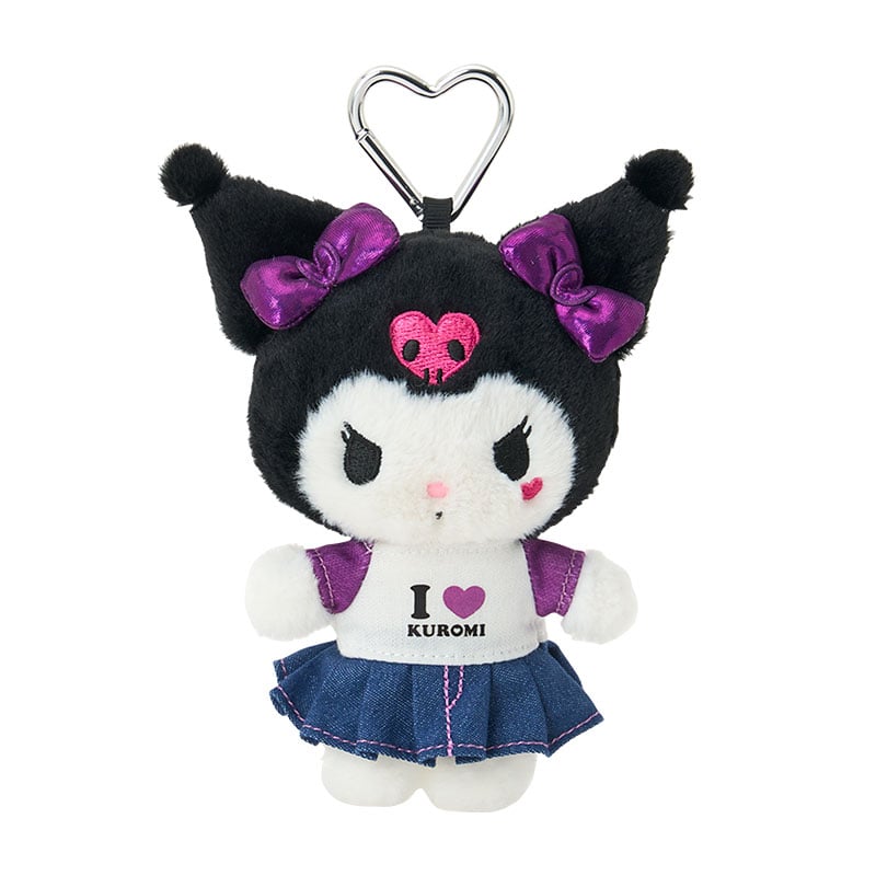 現貨｜Sanrio Kuromi I LOVE SANRIO CHARACTERS系列 日版 吊飾 毛公仔 連心形扣 (90234-9)