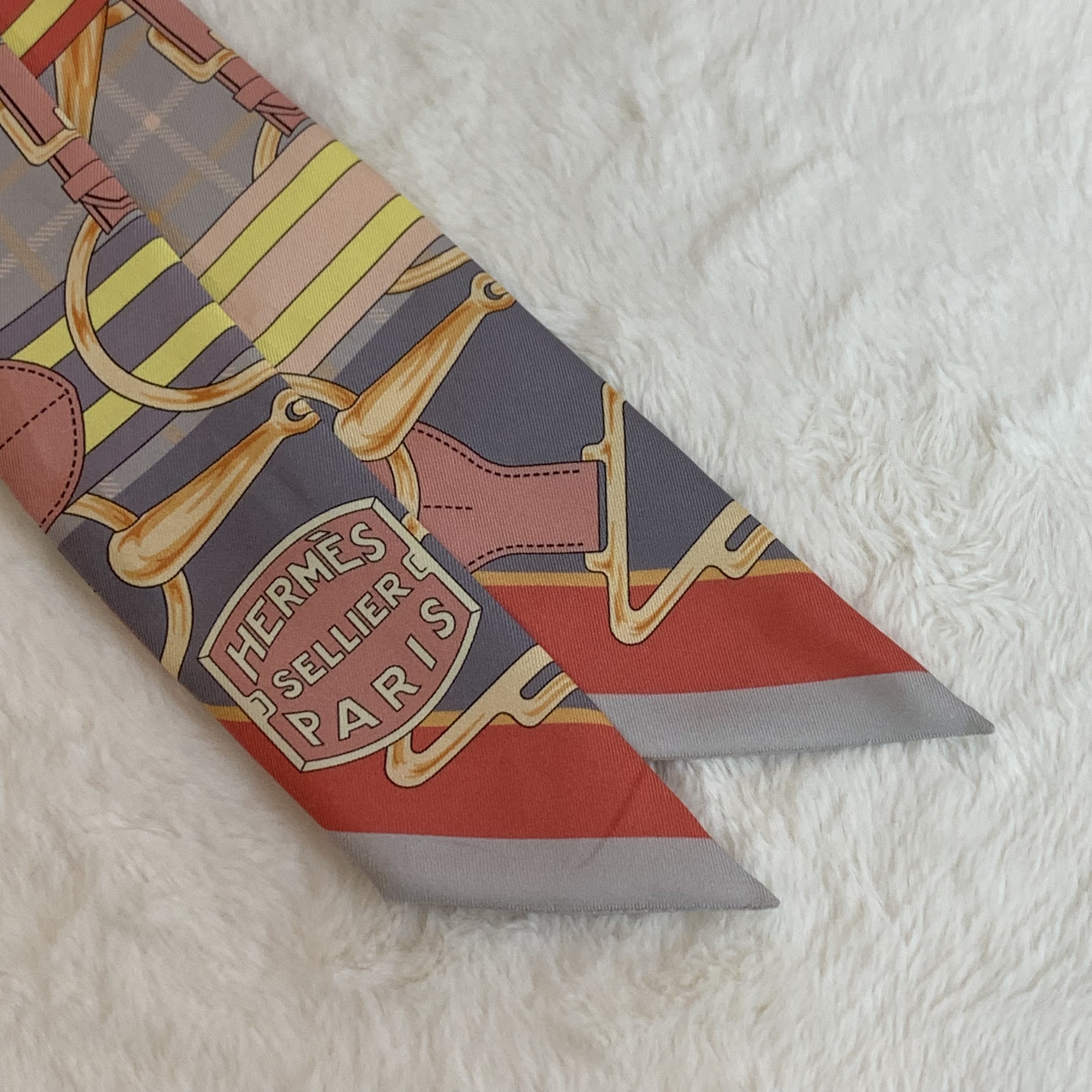 經典圖案Twilly🐴Hermes馬頭twilly